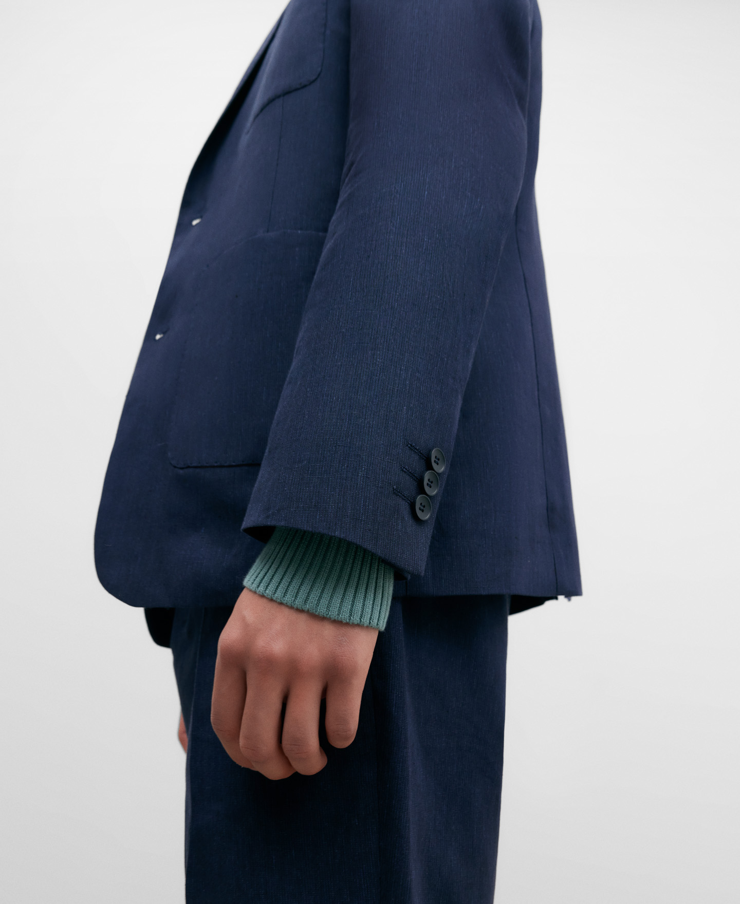 Blazer en lin et coton image number 4