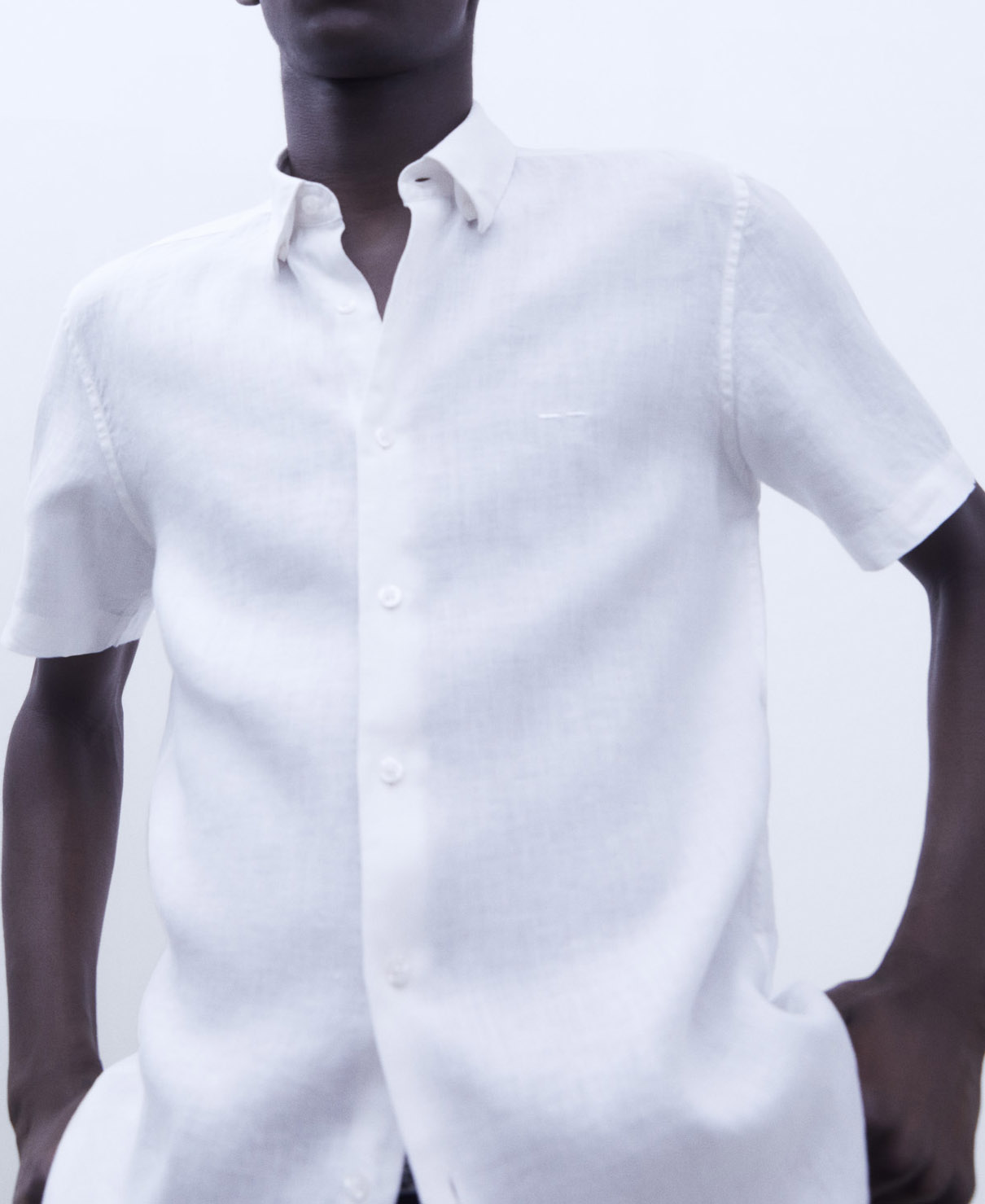 Linen short sleeve shirt image number 3