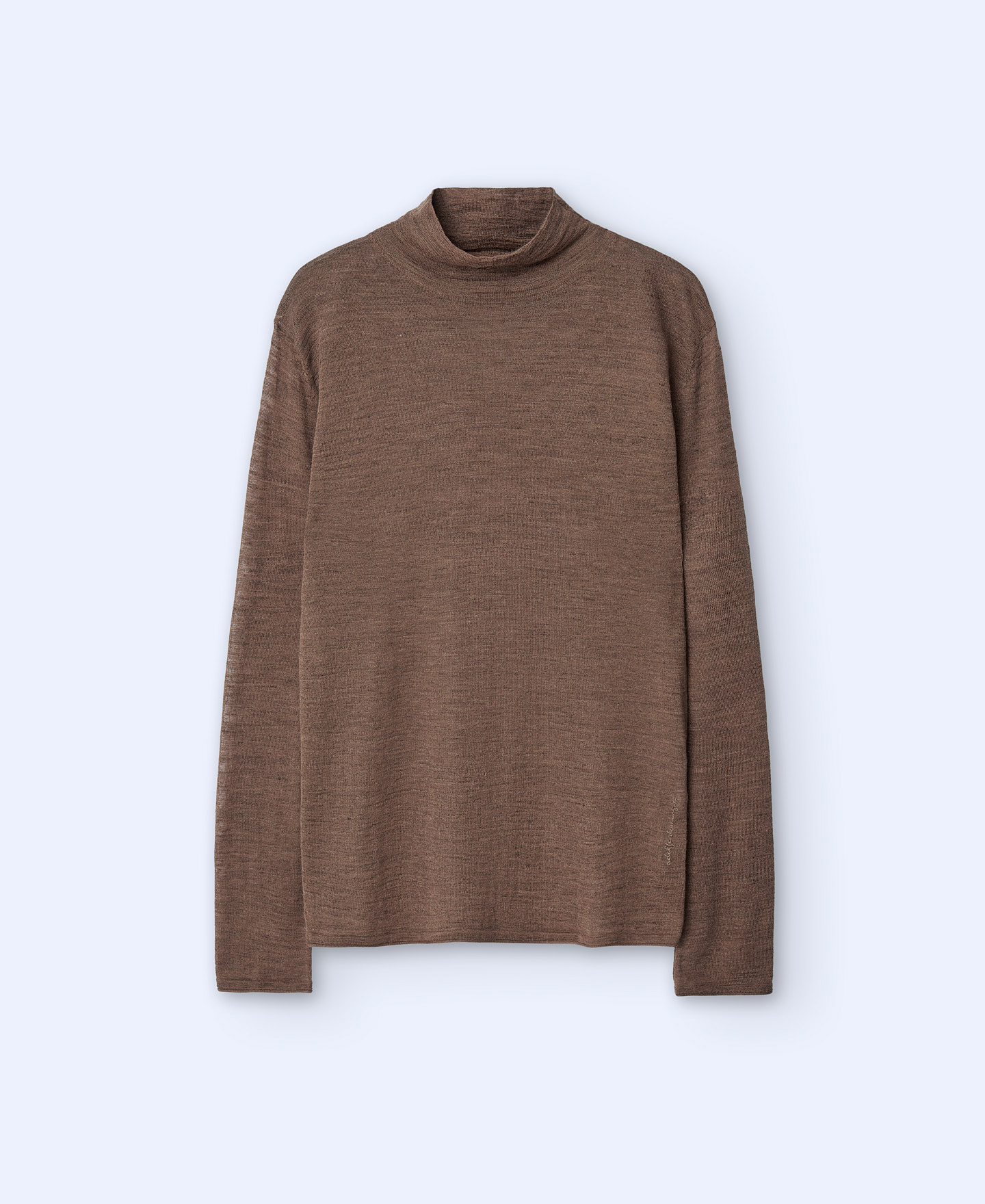 Linen and alpaca wool fabric sweater image number 4