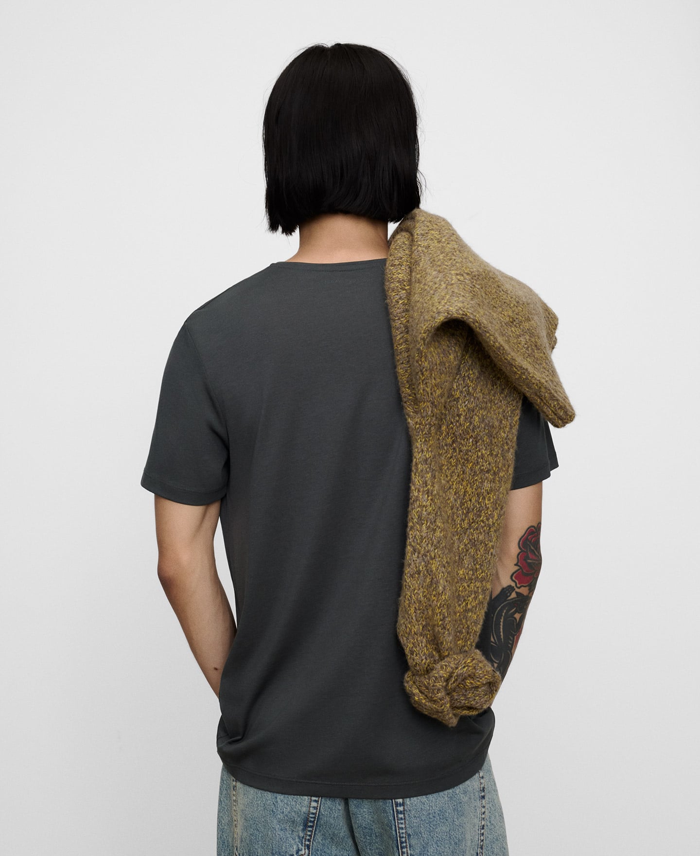 T-shirt regular fit en lyocell et coton image number 2