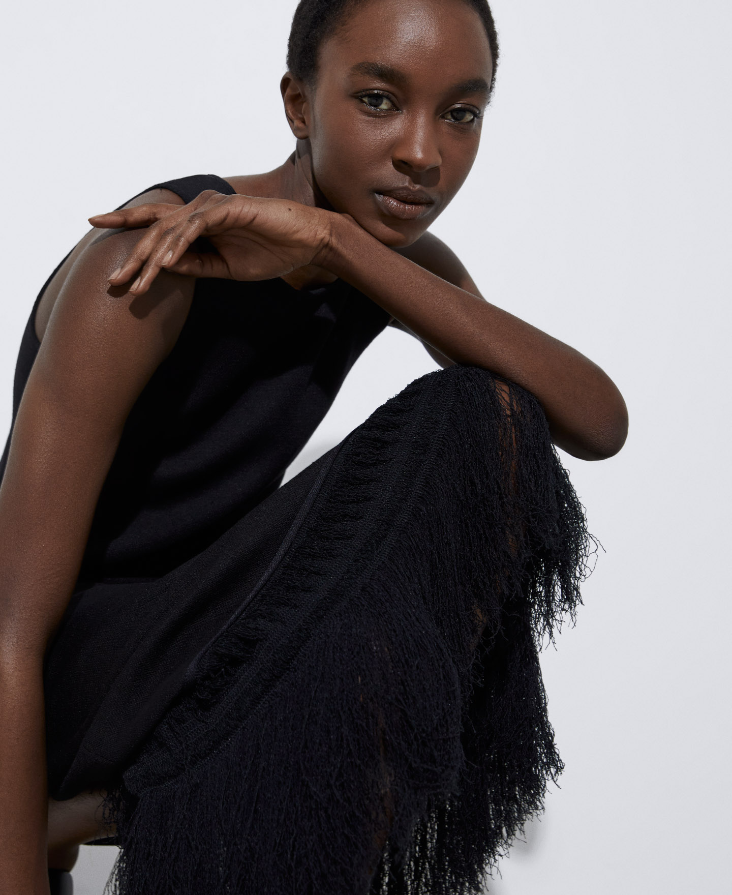 Long dress with fringes image number 3