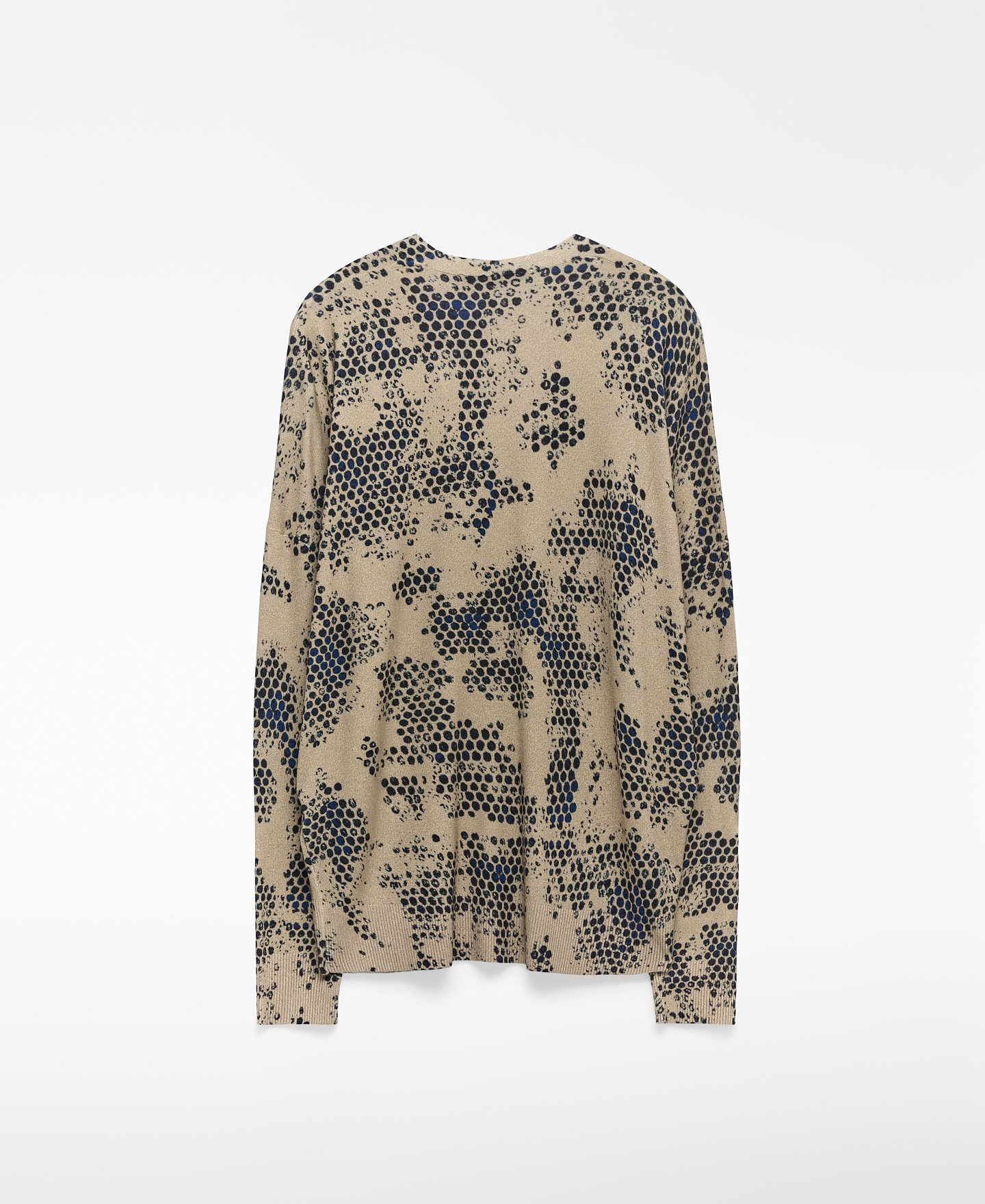 Jersey estampado cuello pico mujer image number 5
