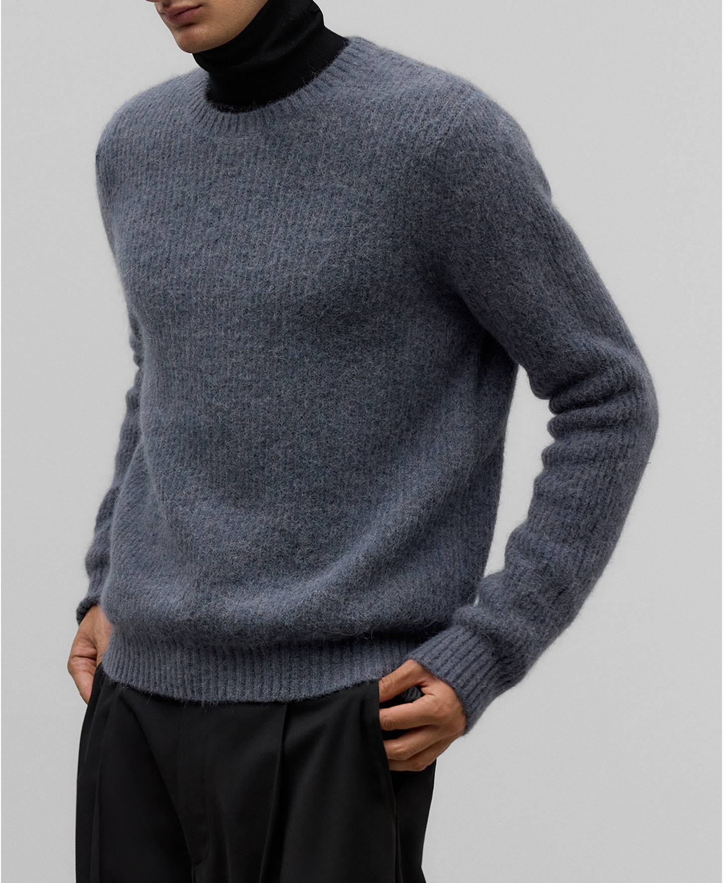 Alpaca blend sweater man image number 0