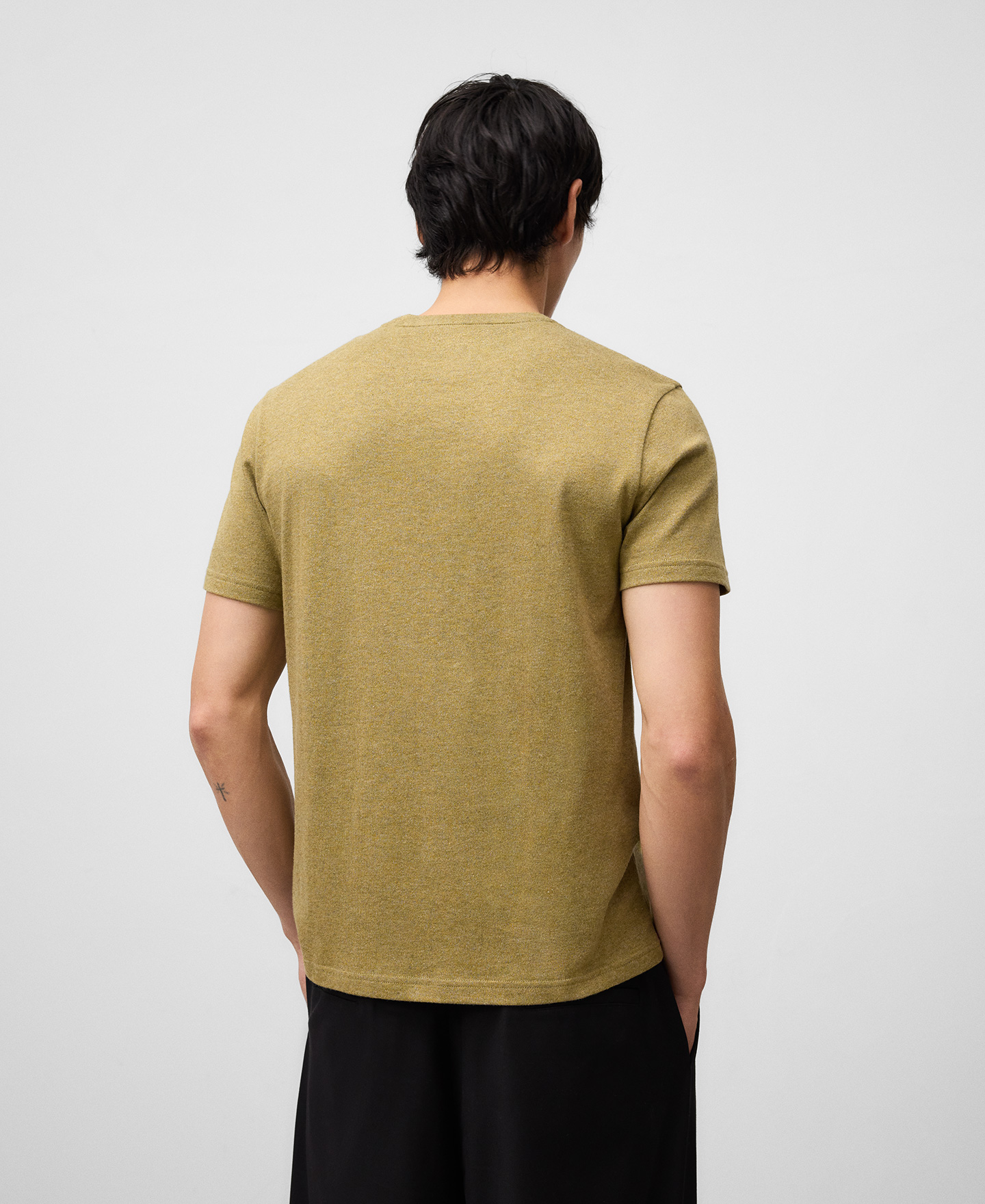 Regular fit heather T-shirt man image number 2