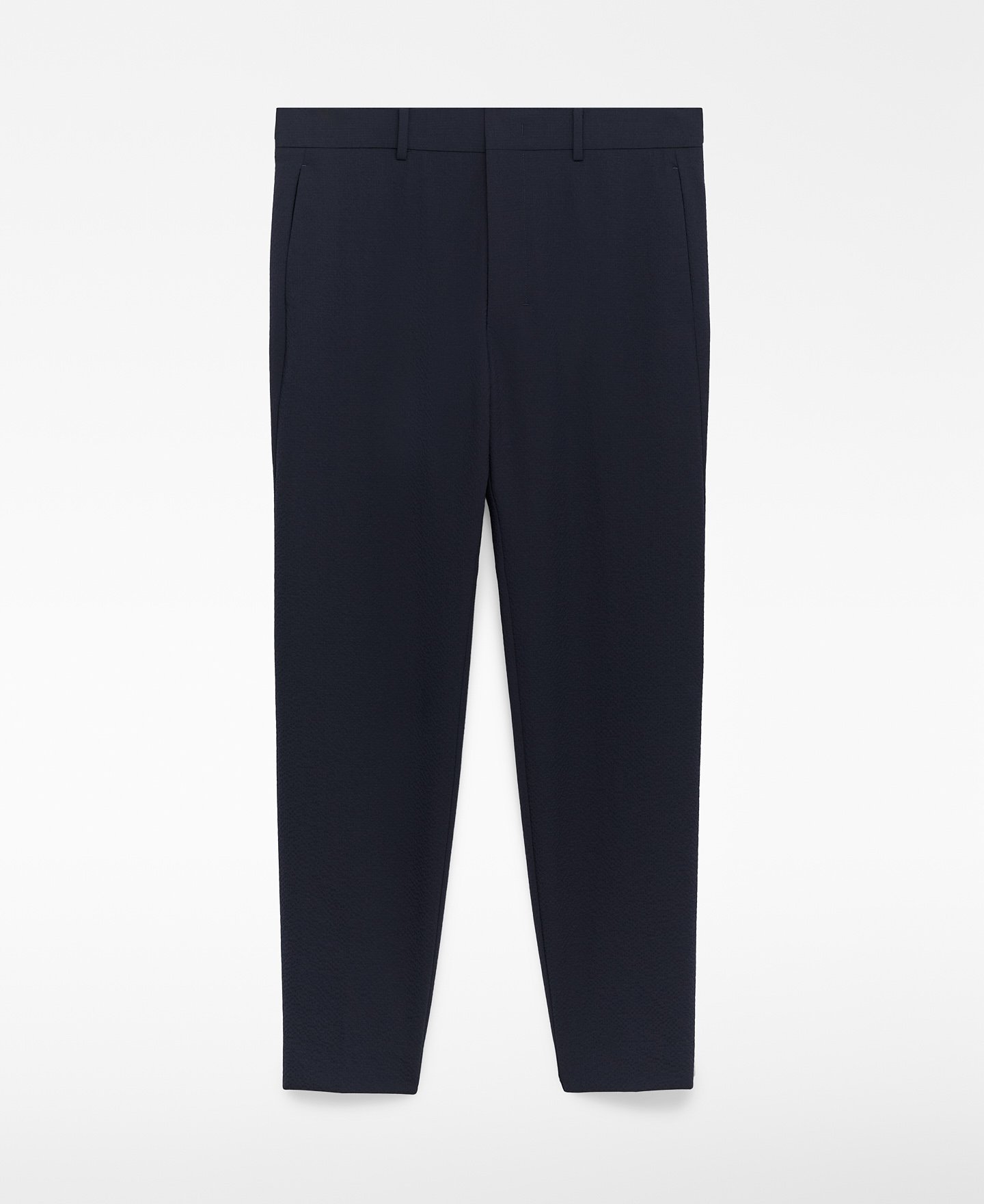 Seersucker tailored trousers man image number 4