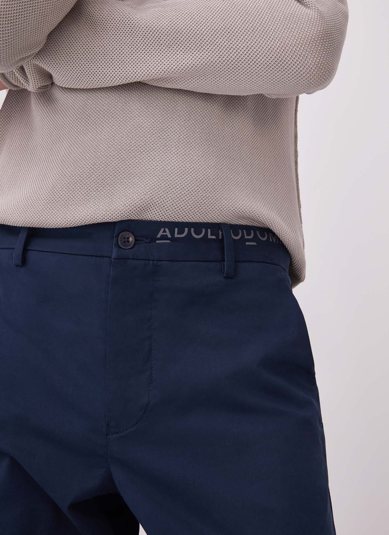 Elastic cotton trousers image number 1