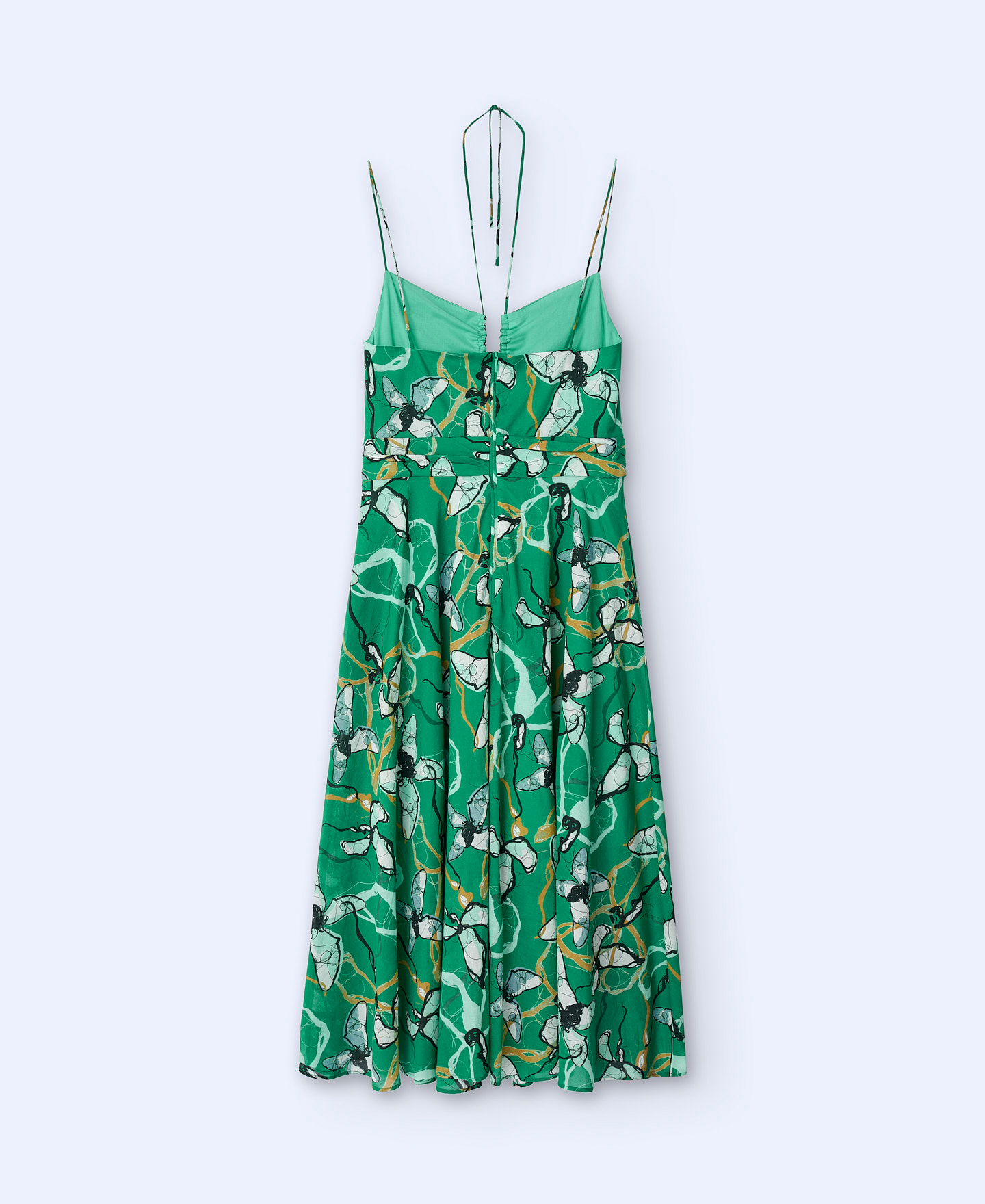 Three-strap cotton dress image number 5