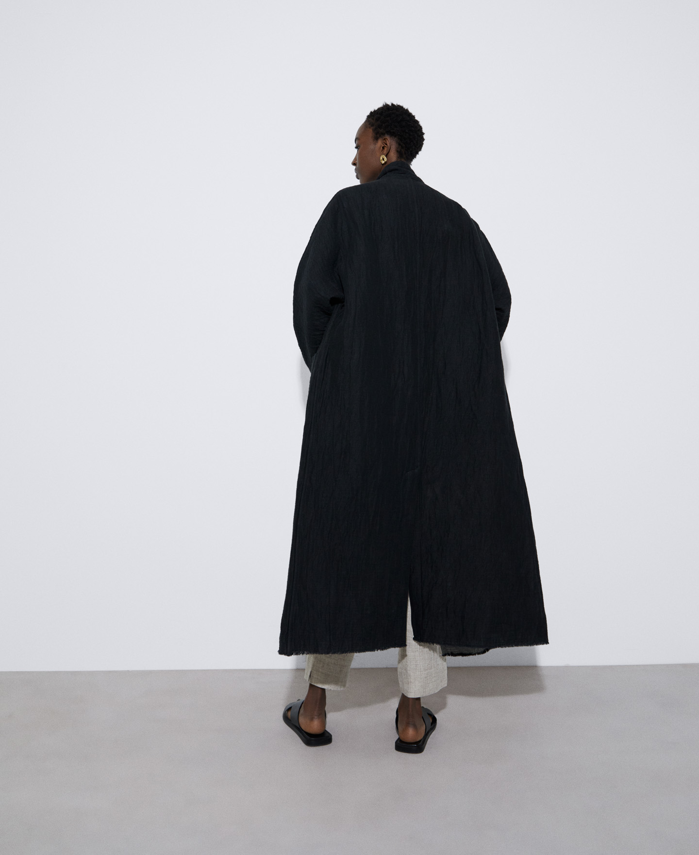 Morriña coat in cotton and linen image number 2