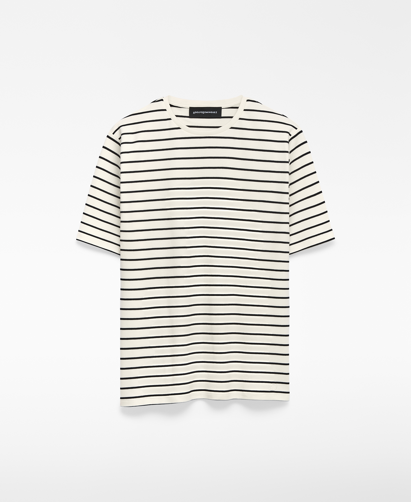 Camiseta regular fit rayas hombre image number 4