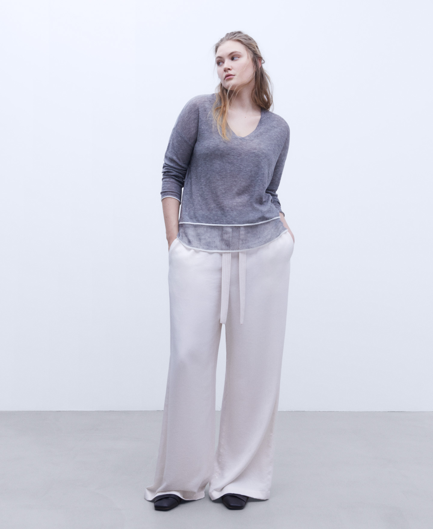 Merino wool fabric sweater image number 1