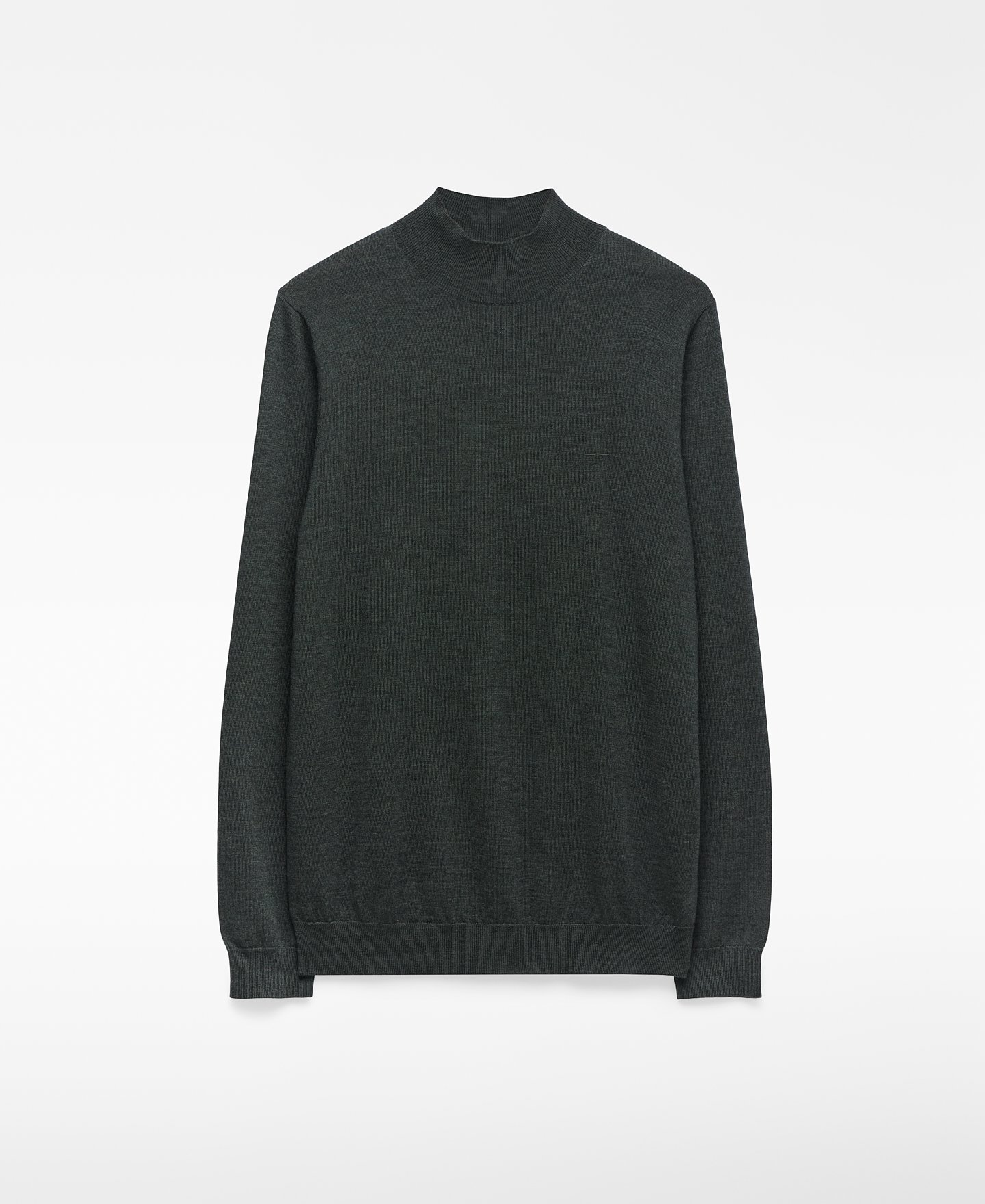 Jersey cuello perkins lana merino hombre image number 4
