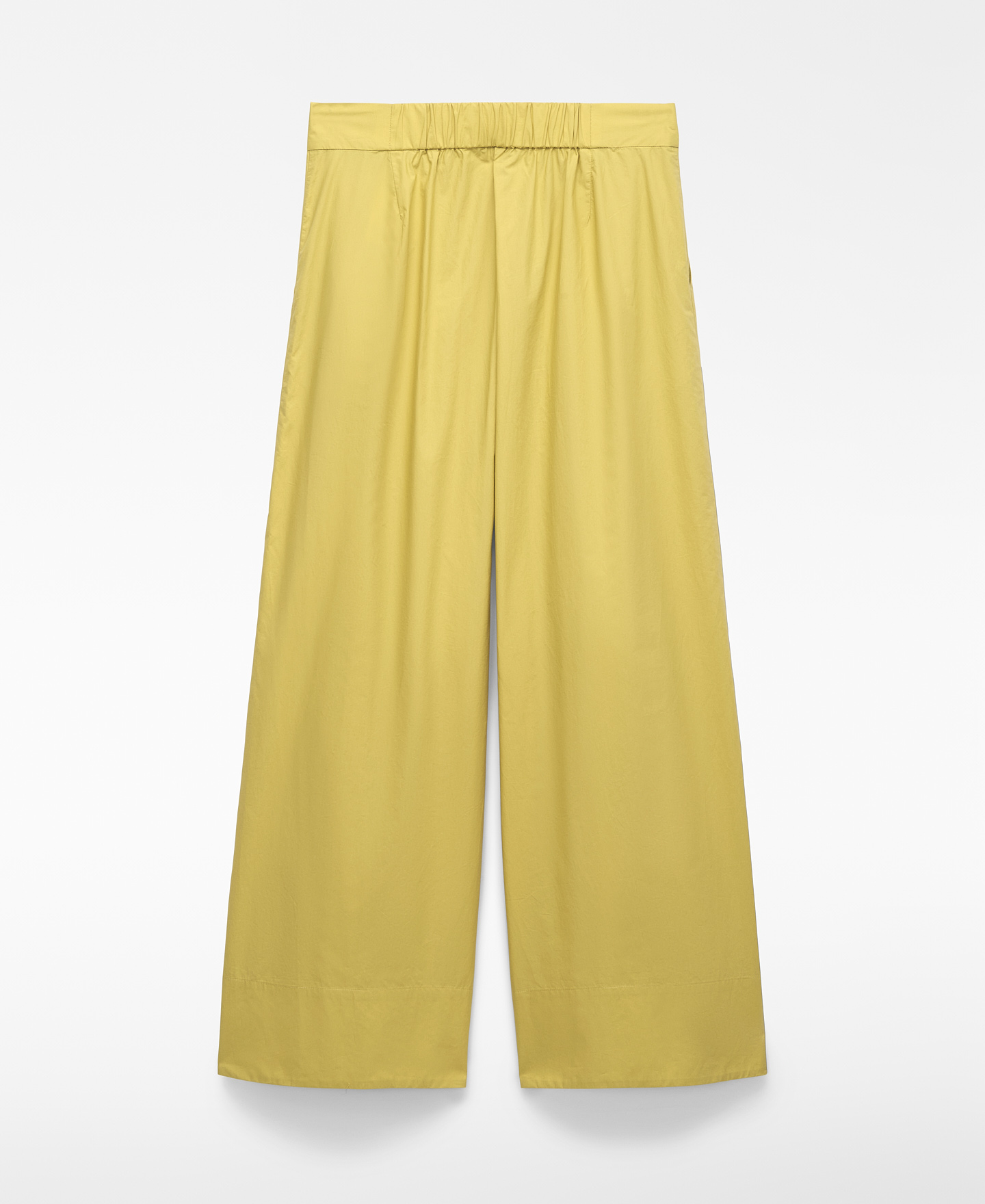 Organic cotton double-pleated trousers image number 5