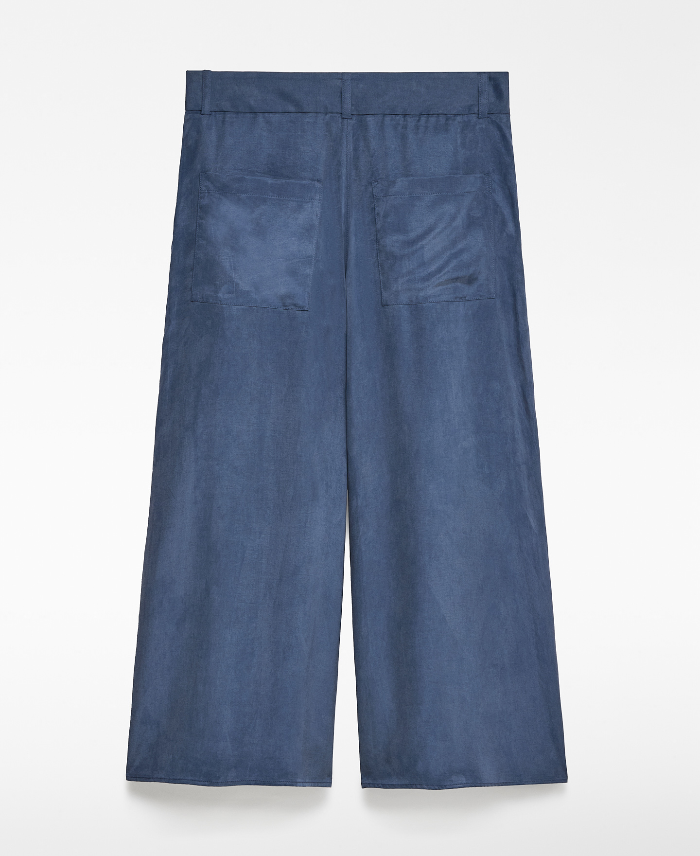 Blue culotte trousers woman image number 5