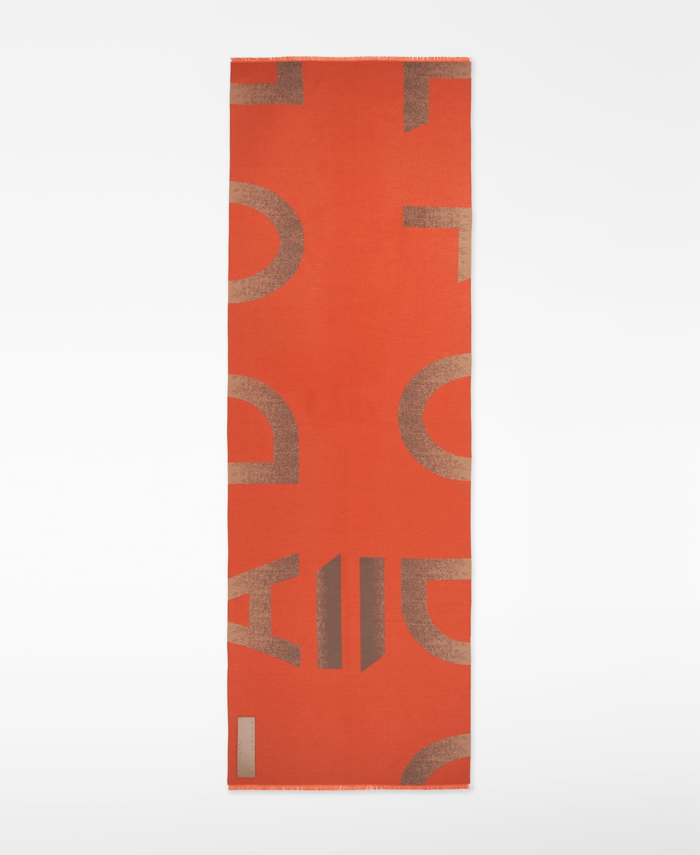 Spray-effect jacquard maxi log scarf image number 0