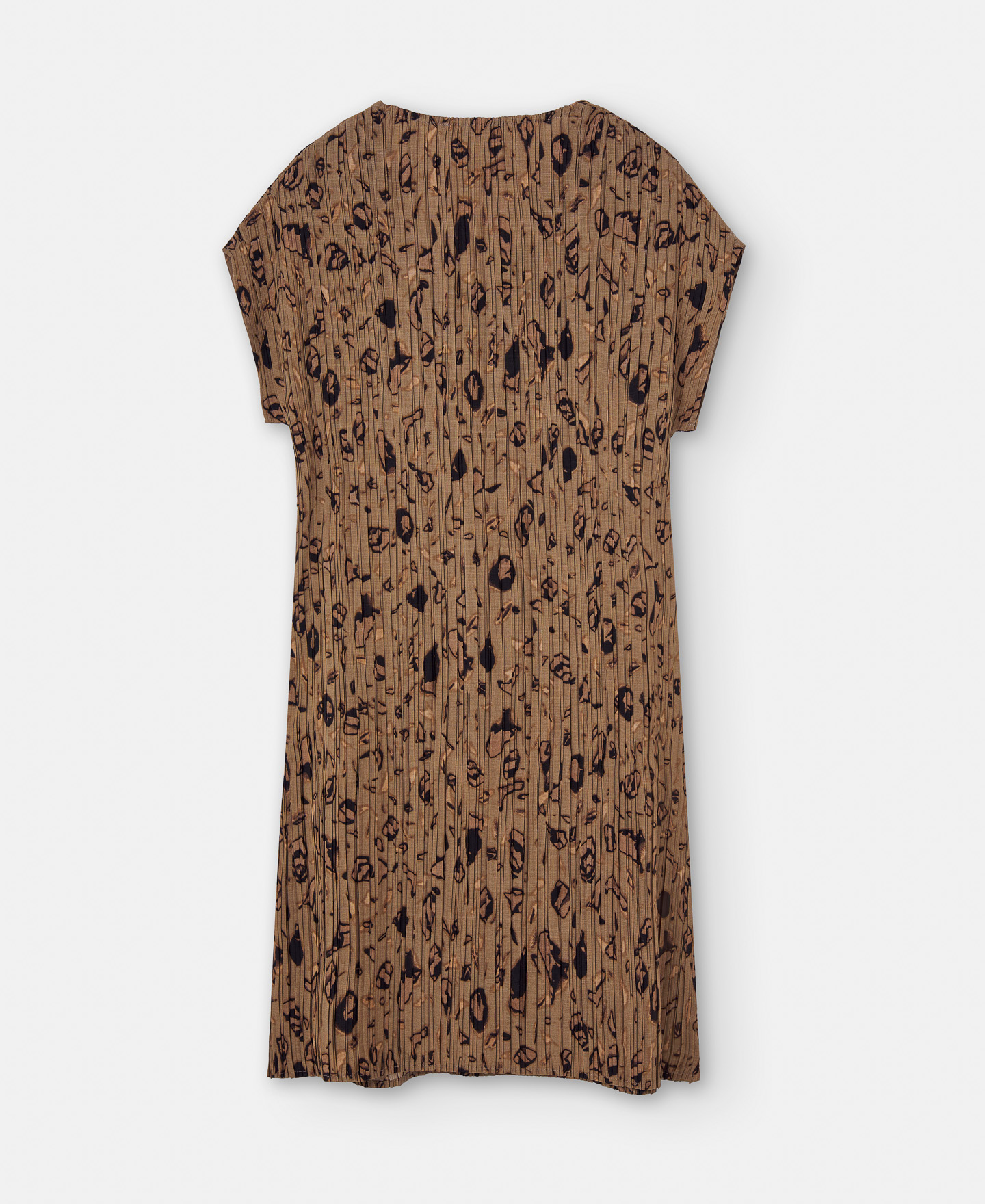 Short dress in crinkle print image number 5