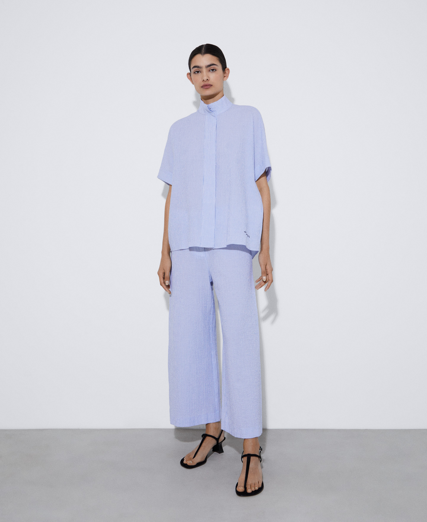 Responsible cotton culotte trousers image number 1