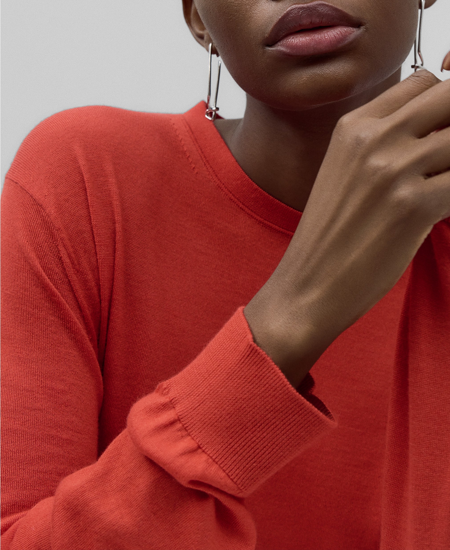 Knit merino wool sweater woman image number 3