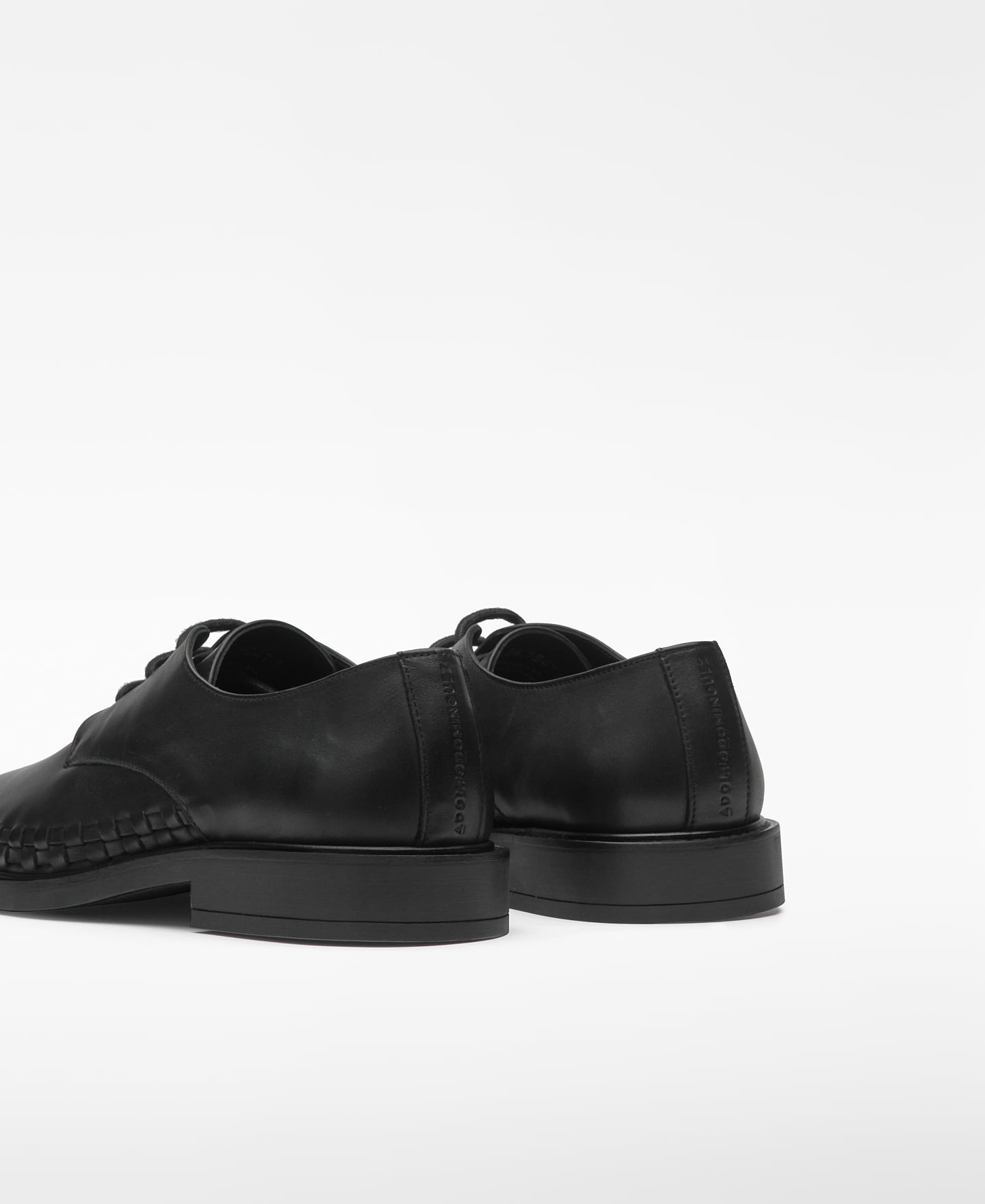Derby leather shoe man image number 2