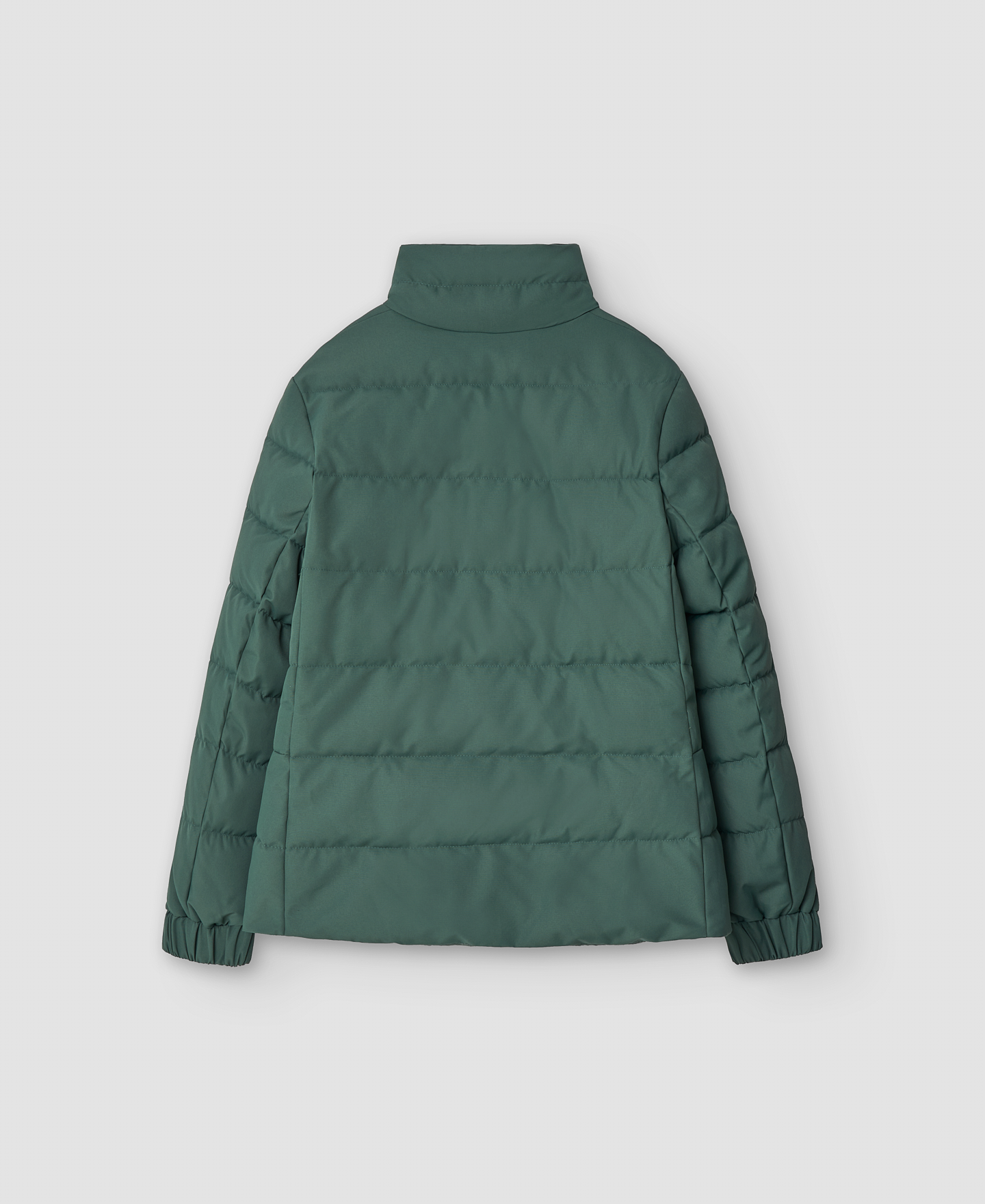 Green padded fitted jacket woman image number 1