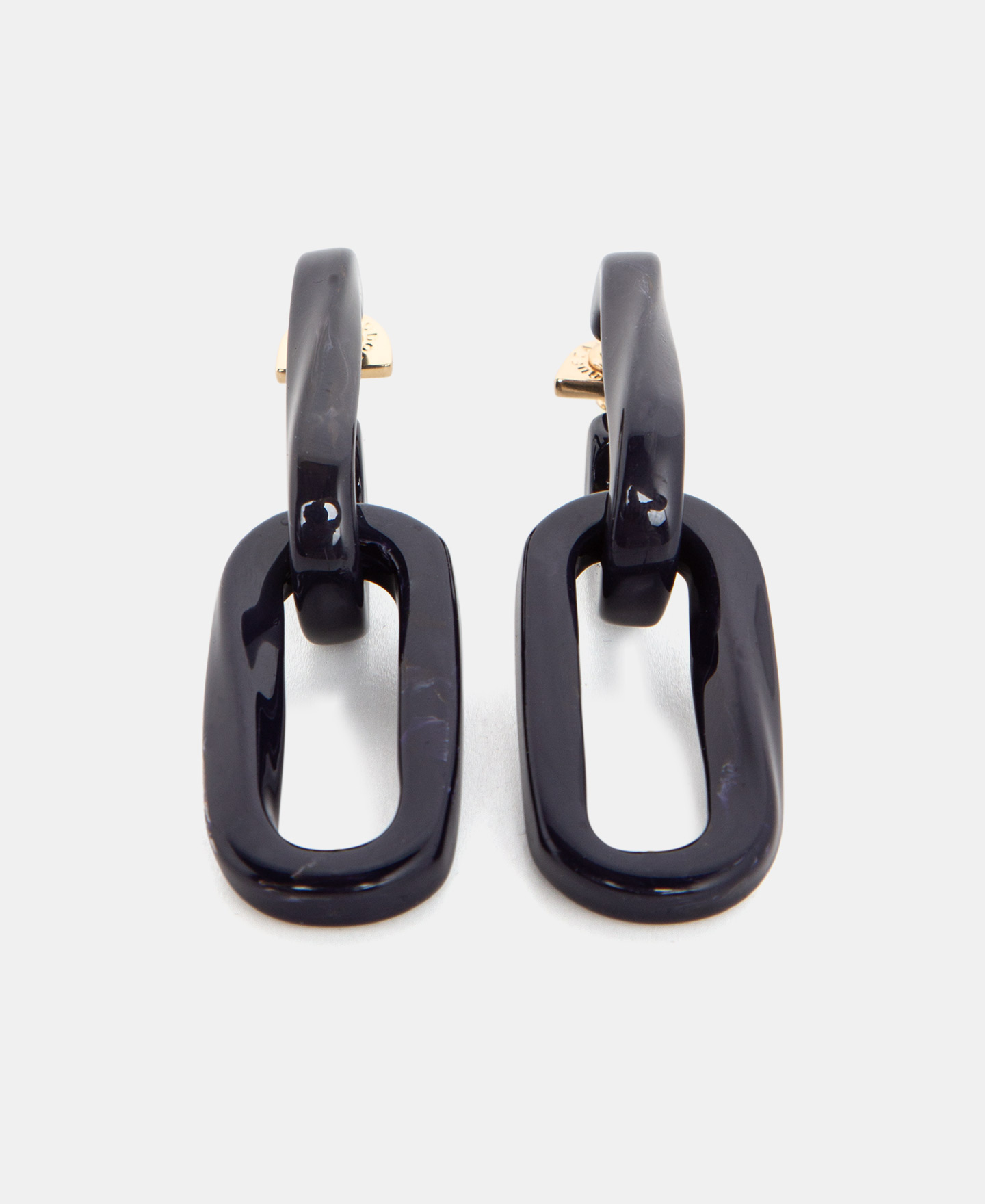 Author's resin chain link earrings image number 2