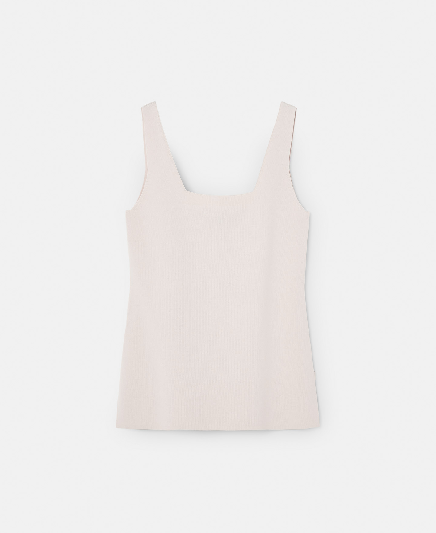 Square neckline top viscose rubber knit image number 4