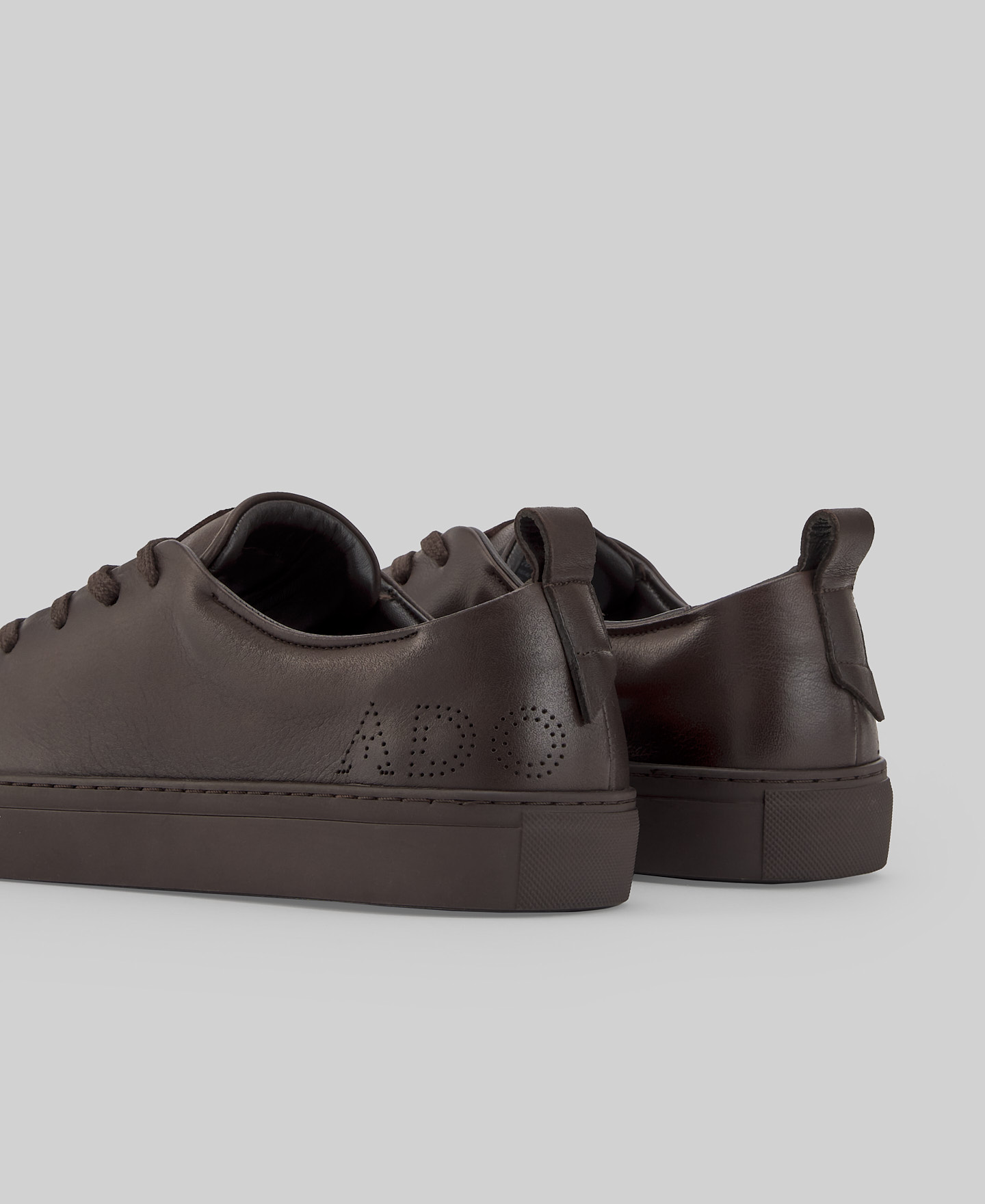 Zapatilla piel responsable marr&oacute;n hombre image number 2