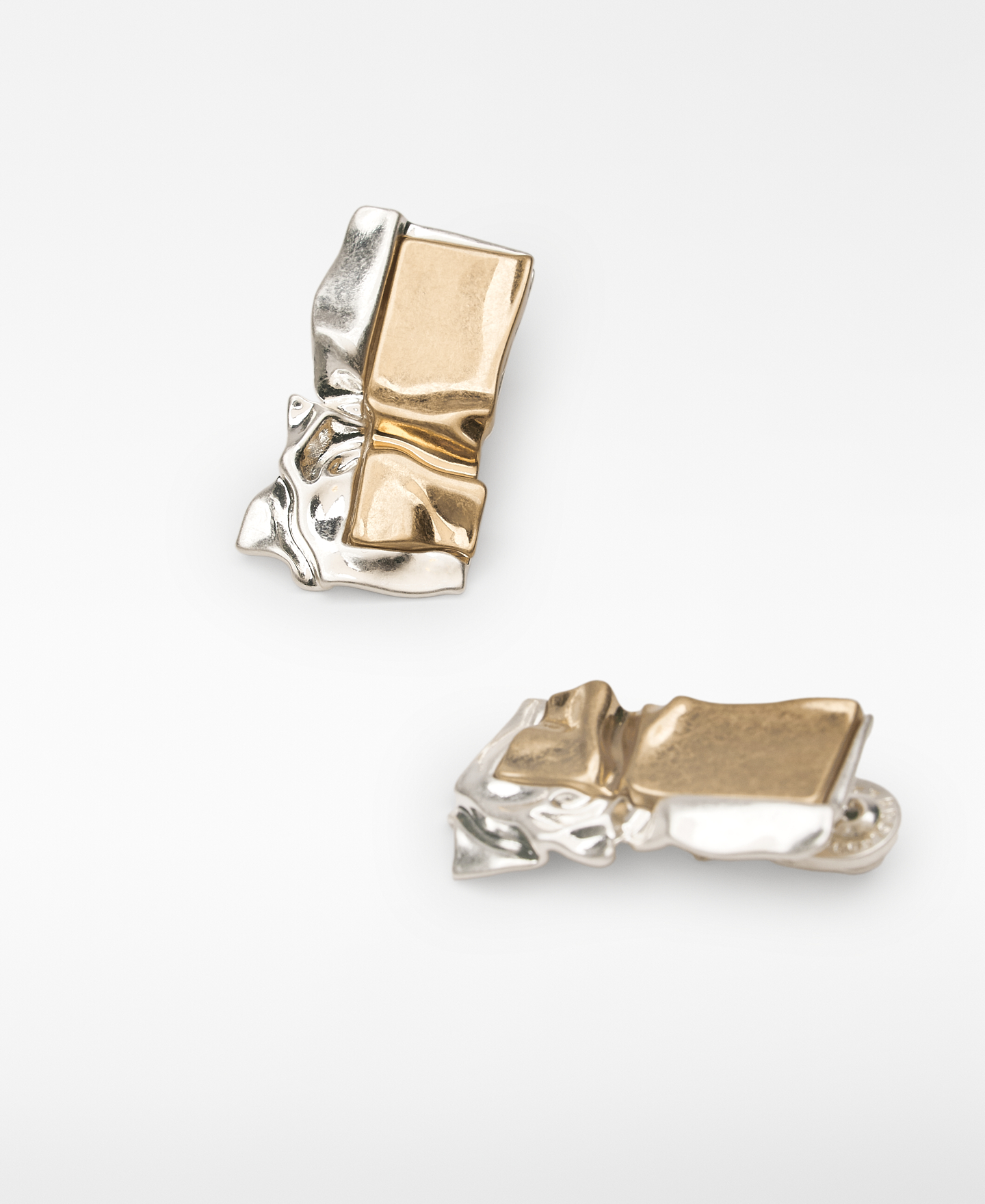 Large double-lacquered earrings woman image number 1