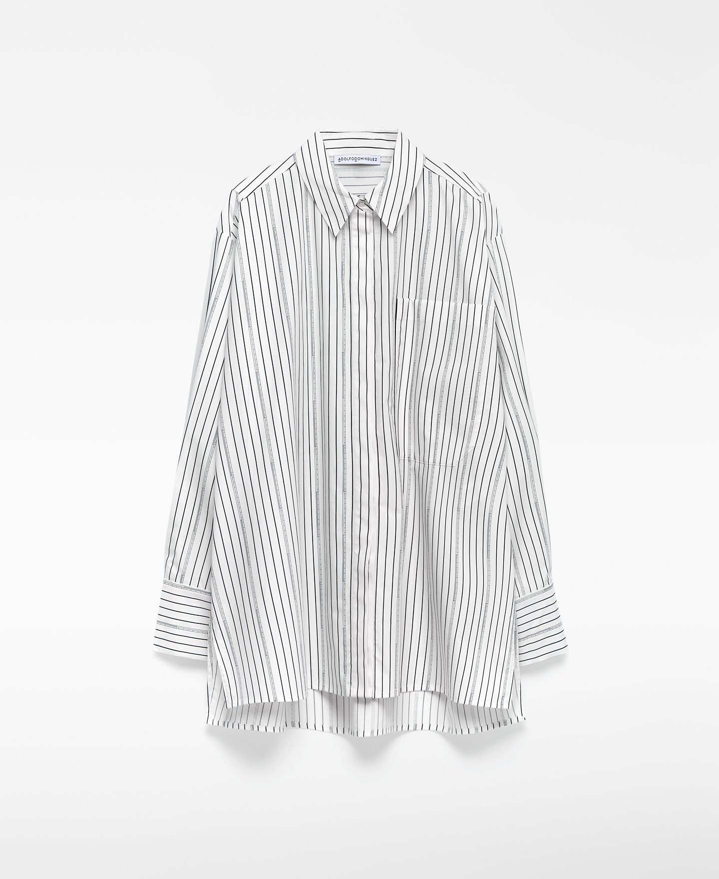 Camisa rayas algodón orgánico mujer image number 6