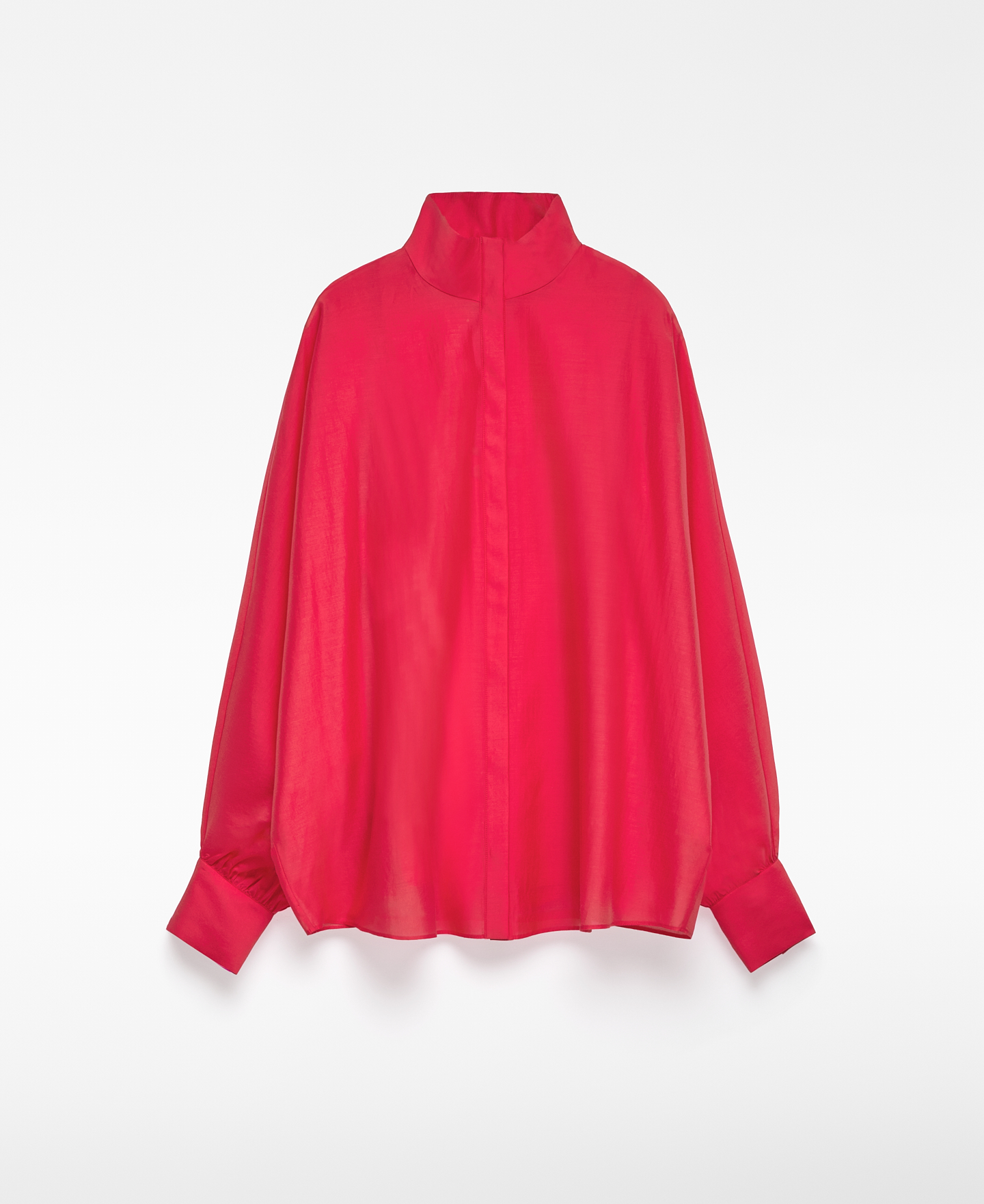 Camisa ampla semitransparente para mulher image number 4