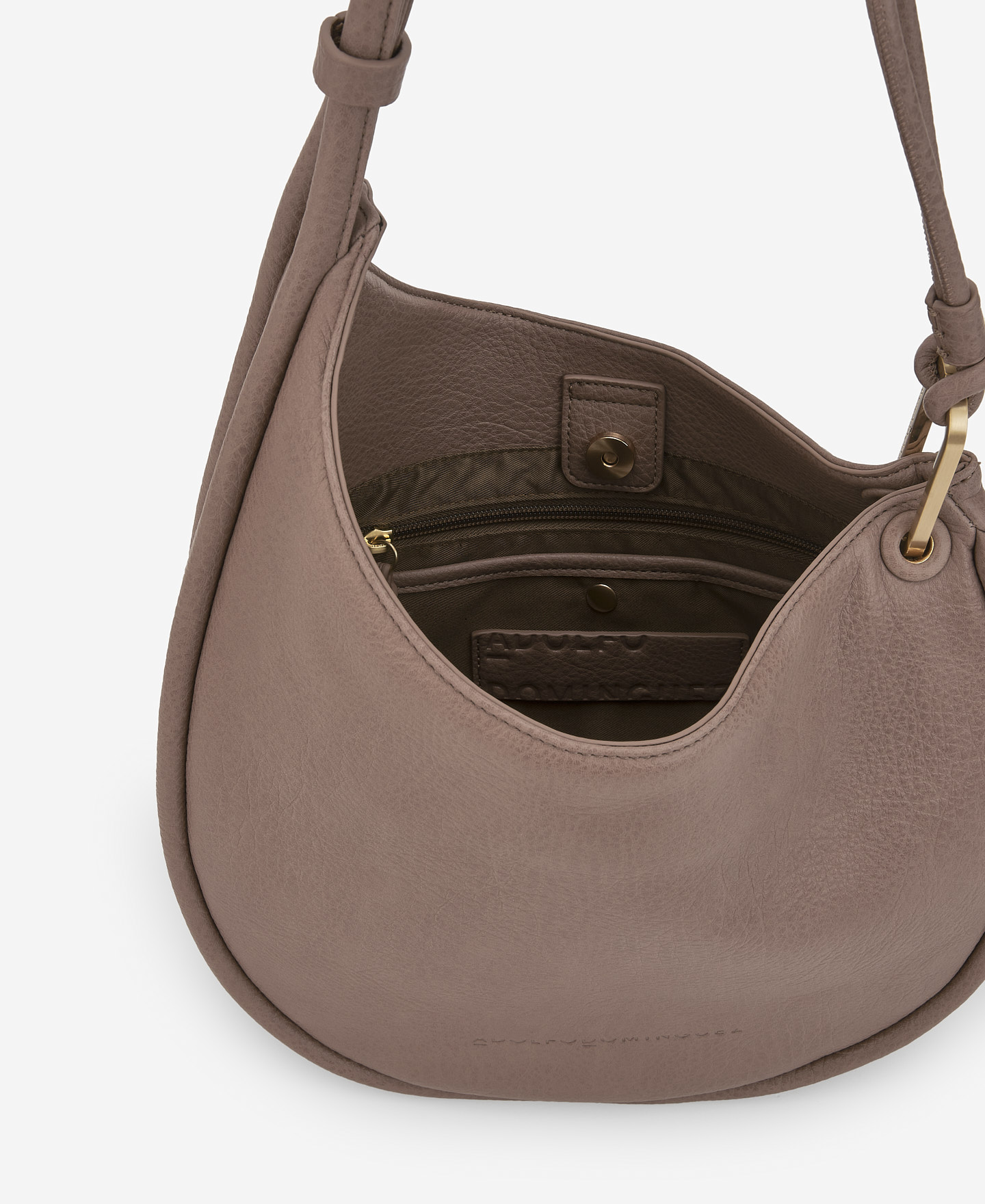 Recycled material flat hobo bag women image number 3