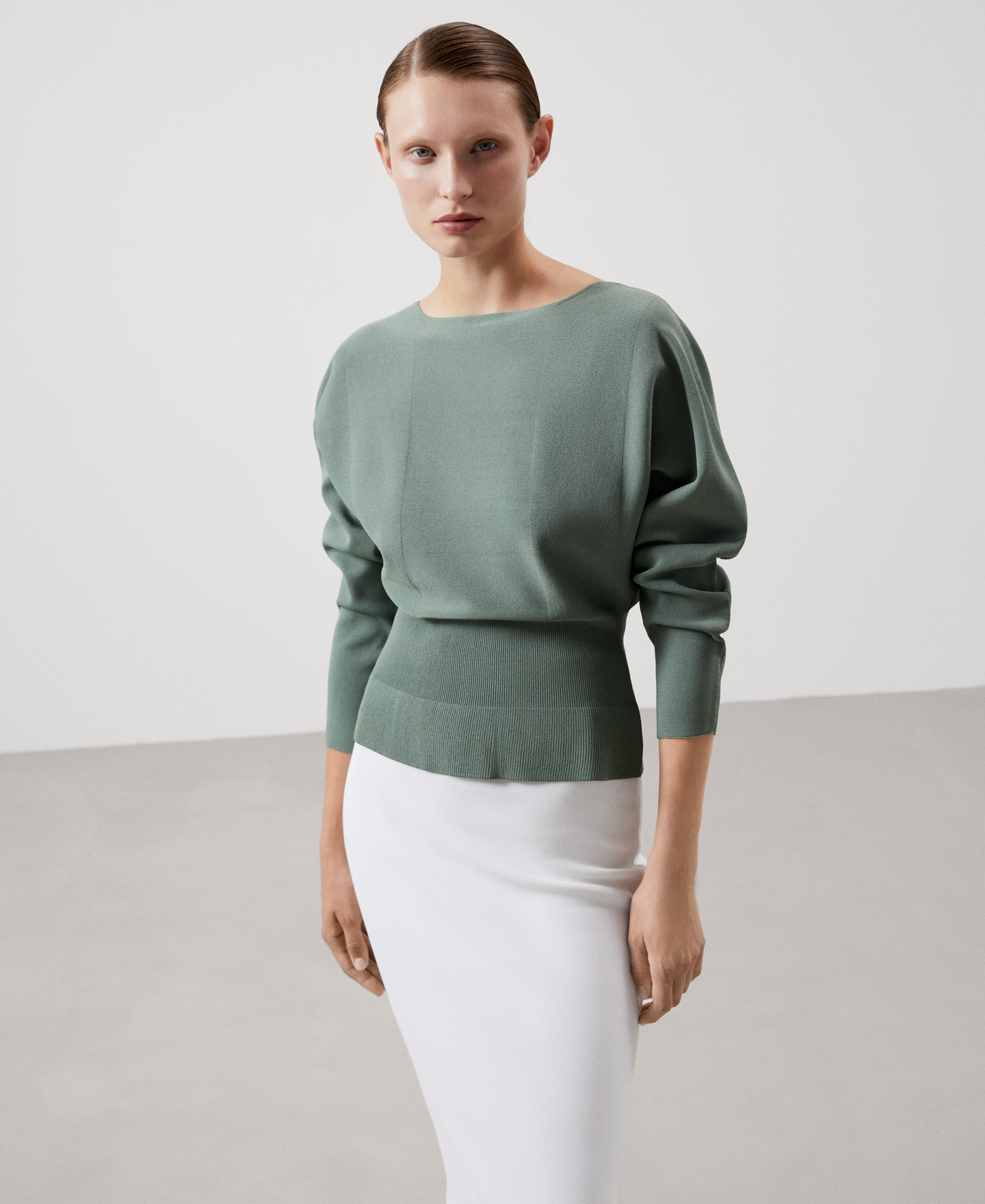 Viscose knitted sweater image number 0