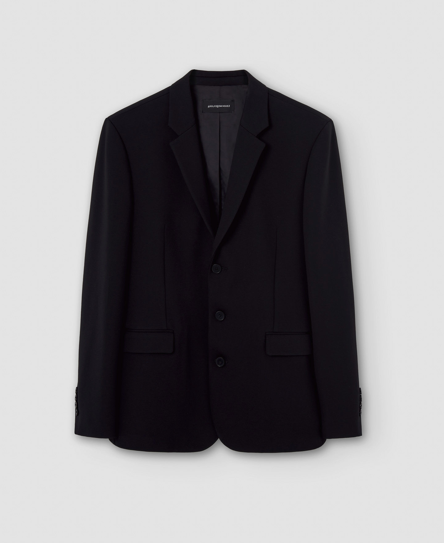 Three button blazer in viscose fabric image number 4