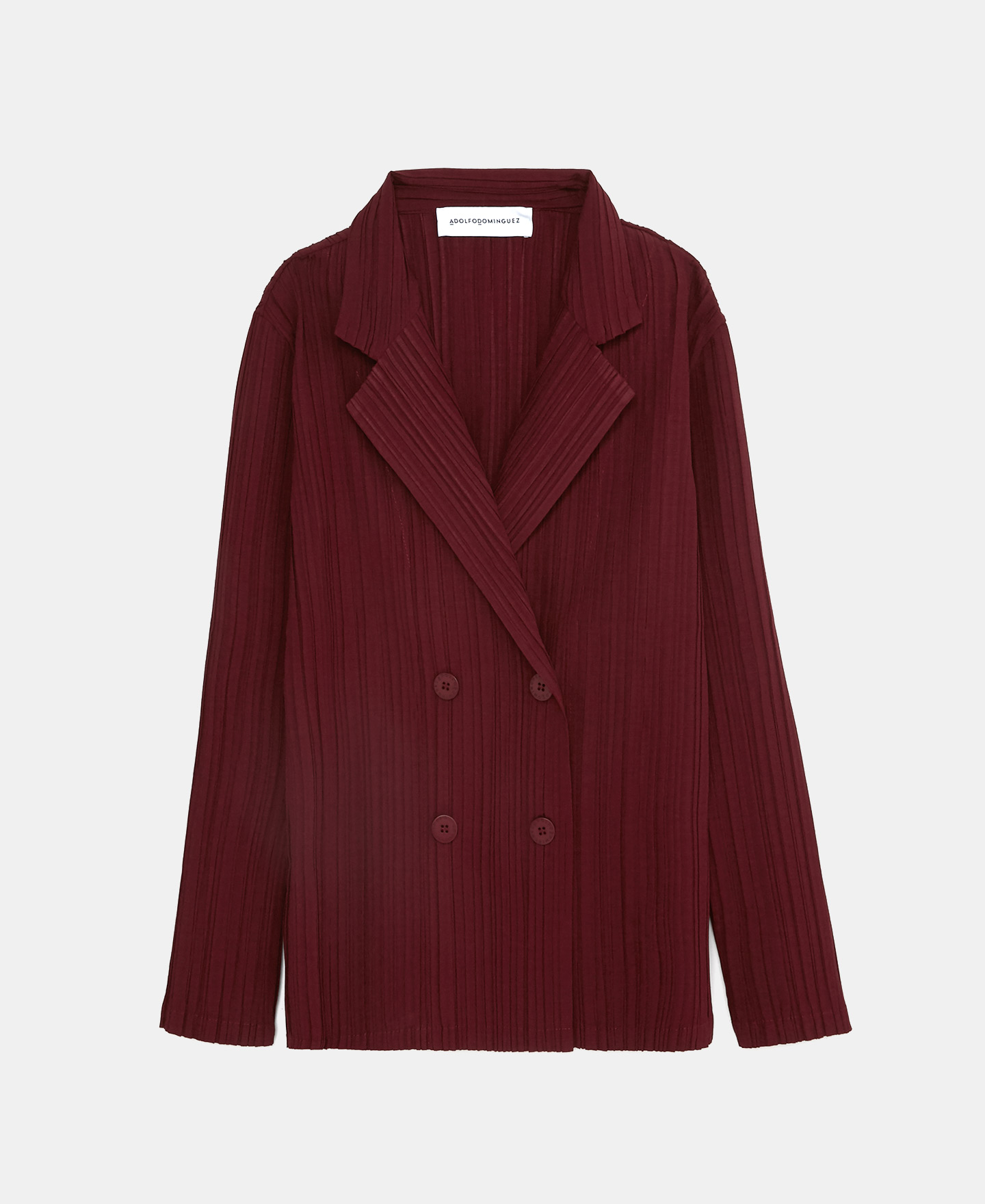 Blazer de cuatro botones en crinkle image number 4