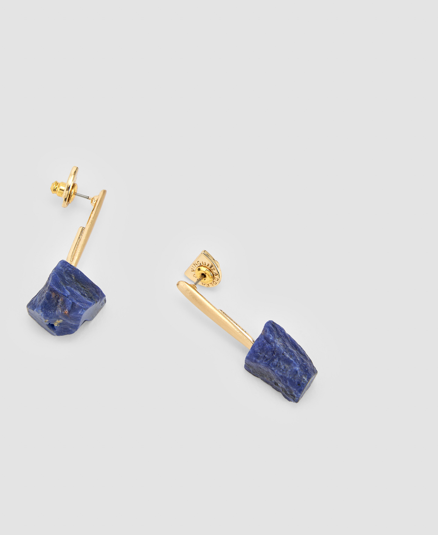 Zinc and natural stone earring image number 2