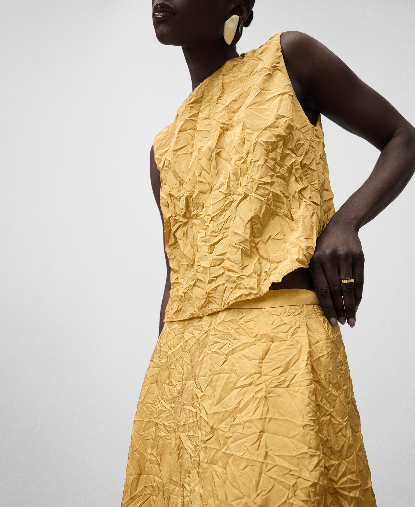 A-line midi skirt woman image number 3