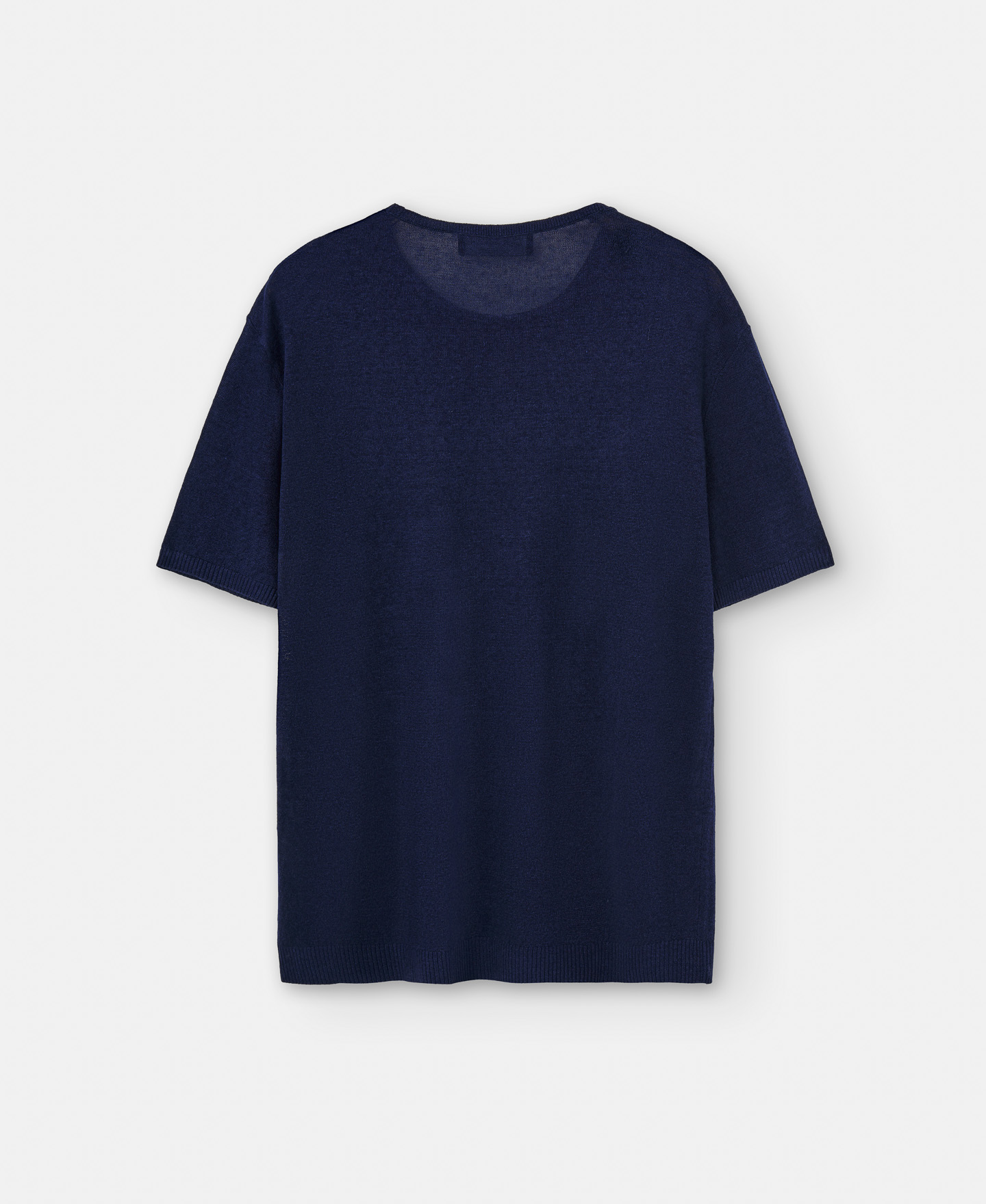 Linen knitted crew neck t-shirt image number 5