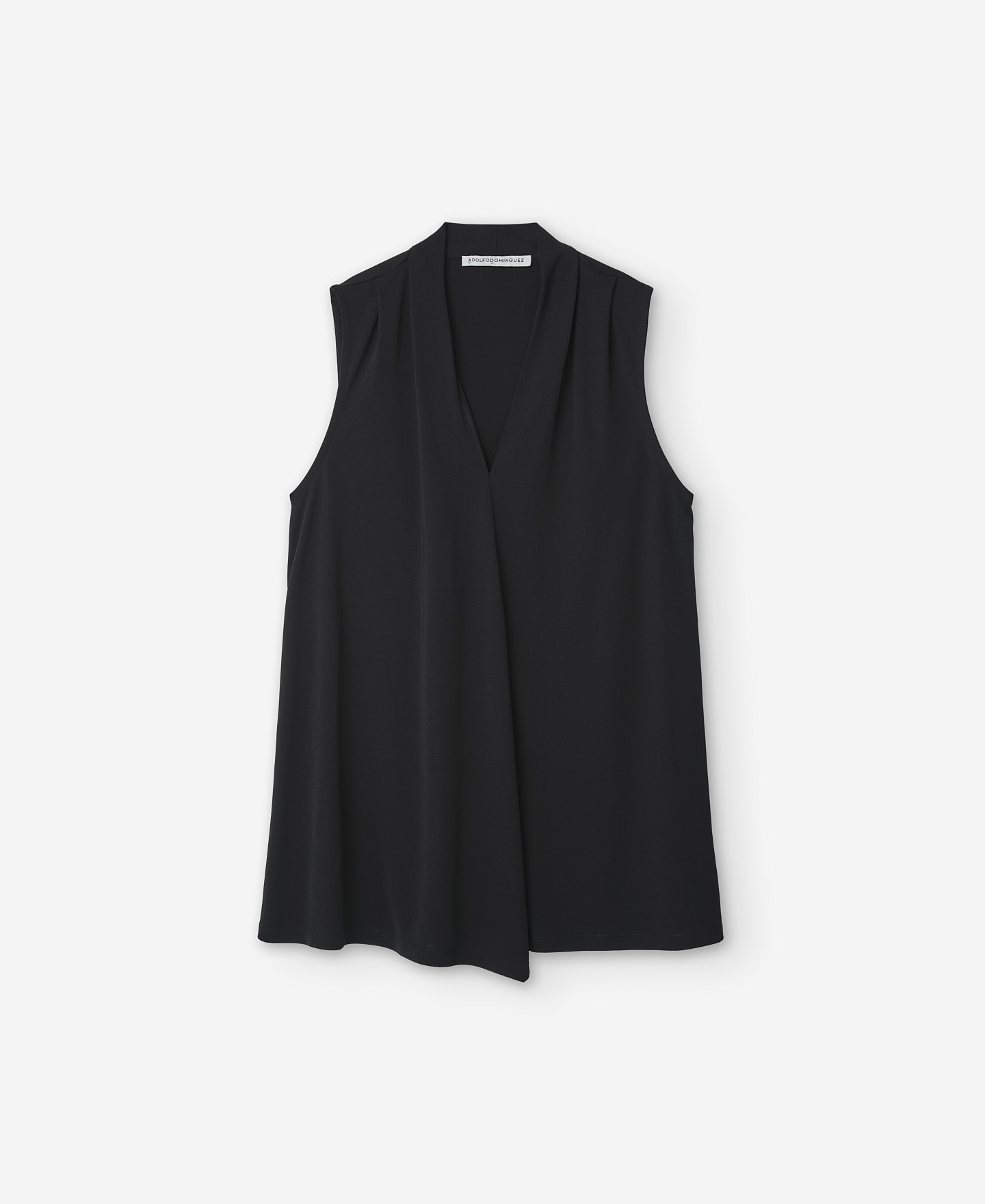 V-neckline black top image number 4
