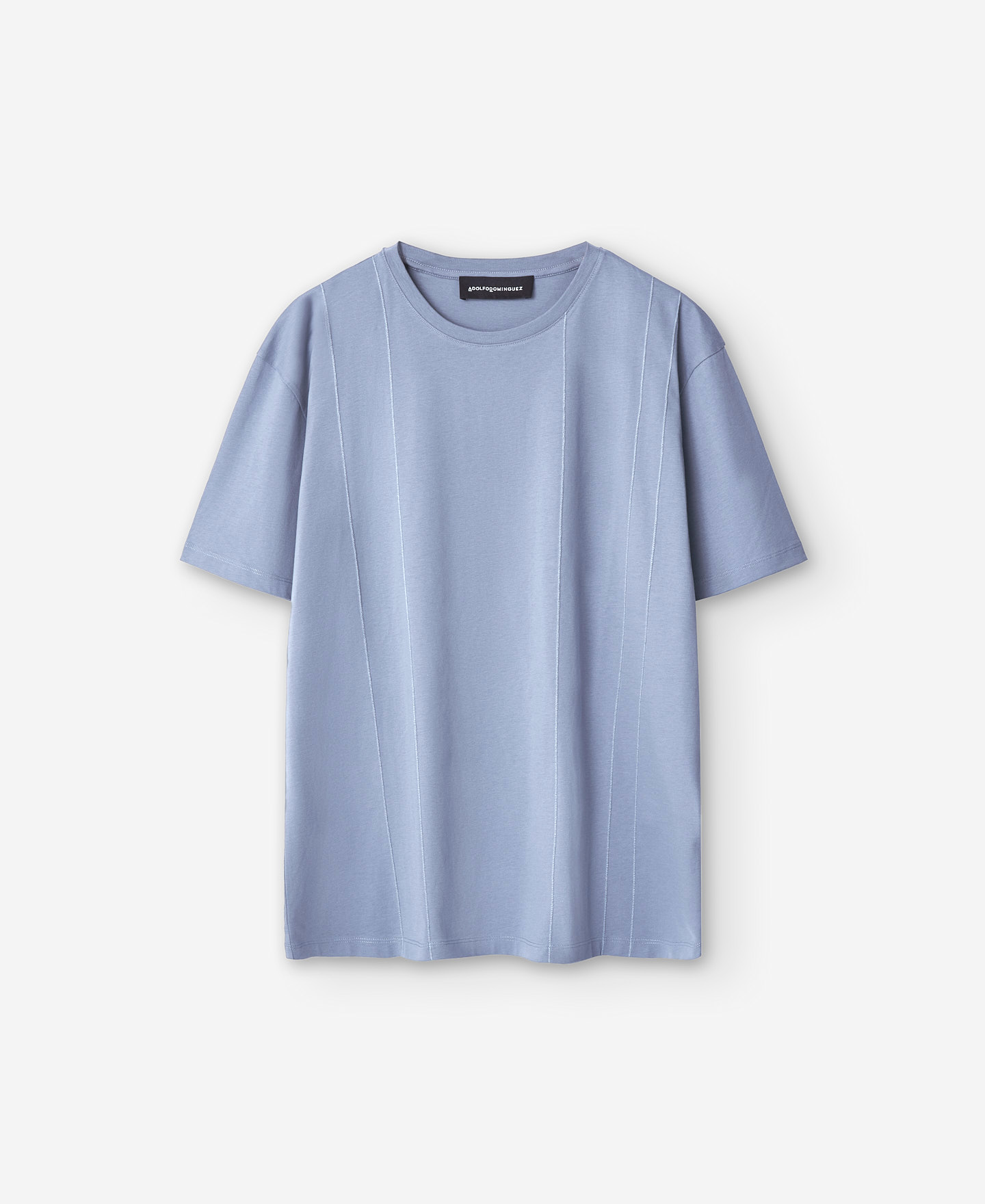 Camiseta algodón línea pespuntes hombre image number 4