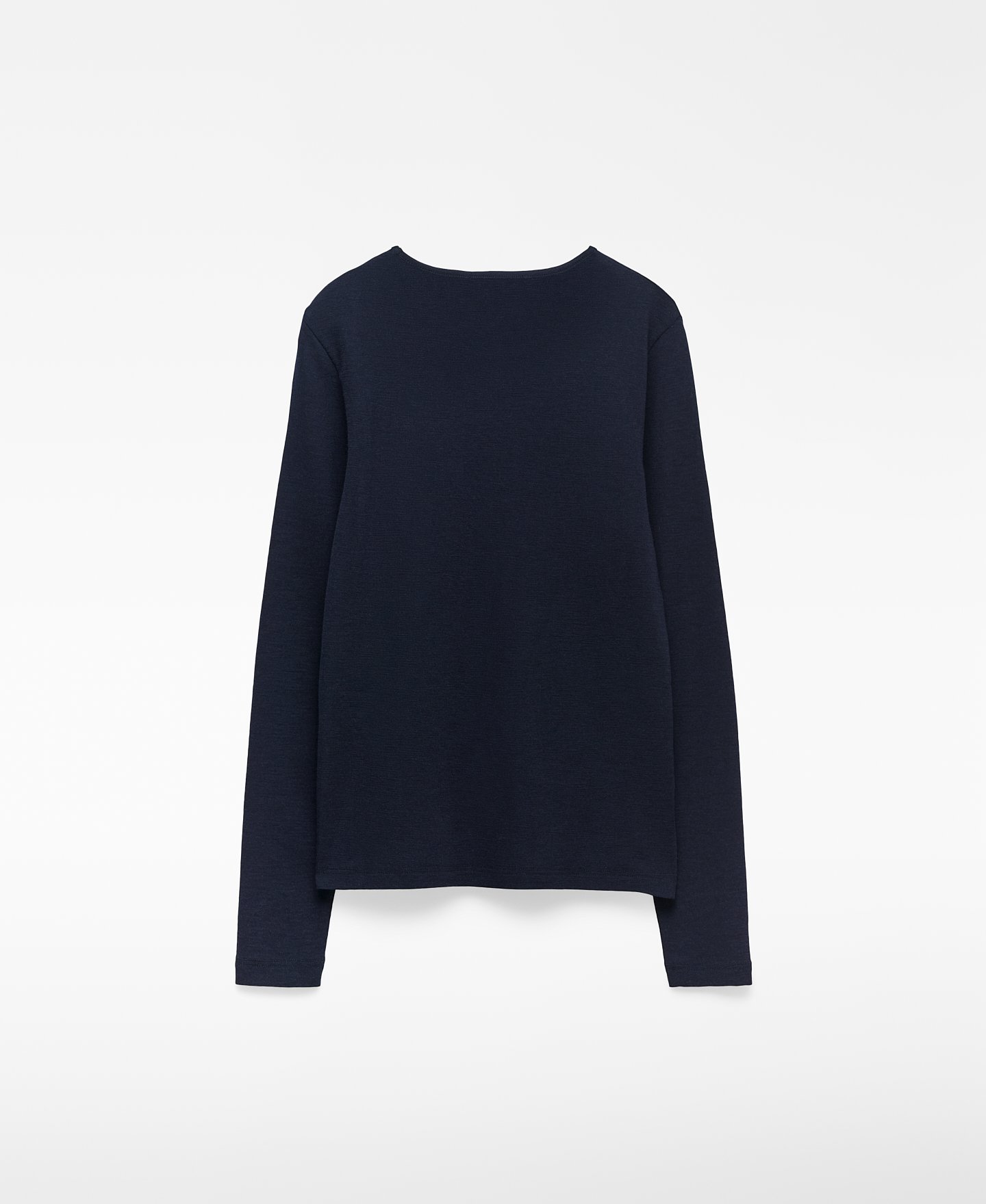 Merino wool crew collar T-shirt woman image number 1