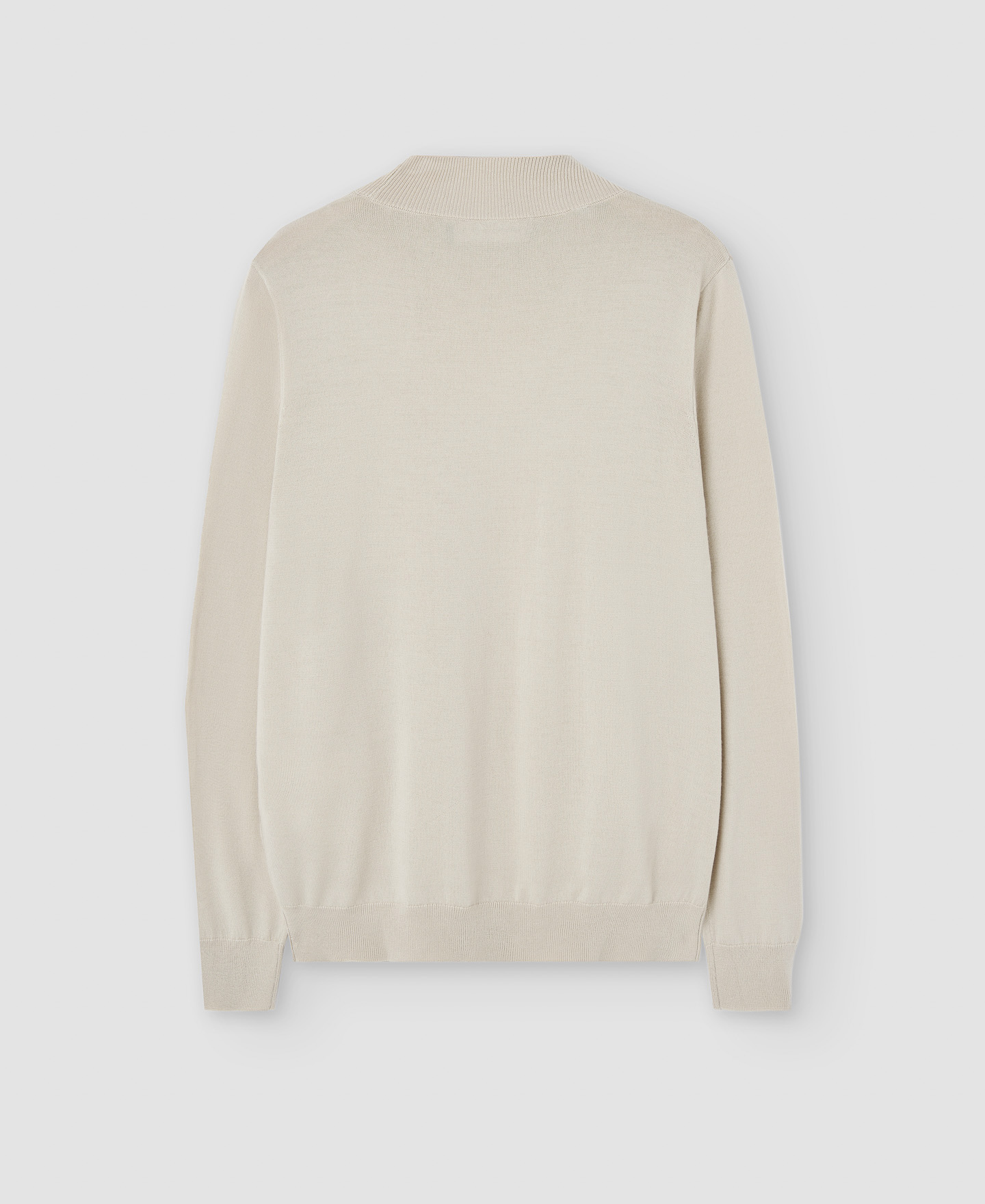 Jersey cuello perkins en lana merino image number 5
