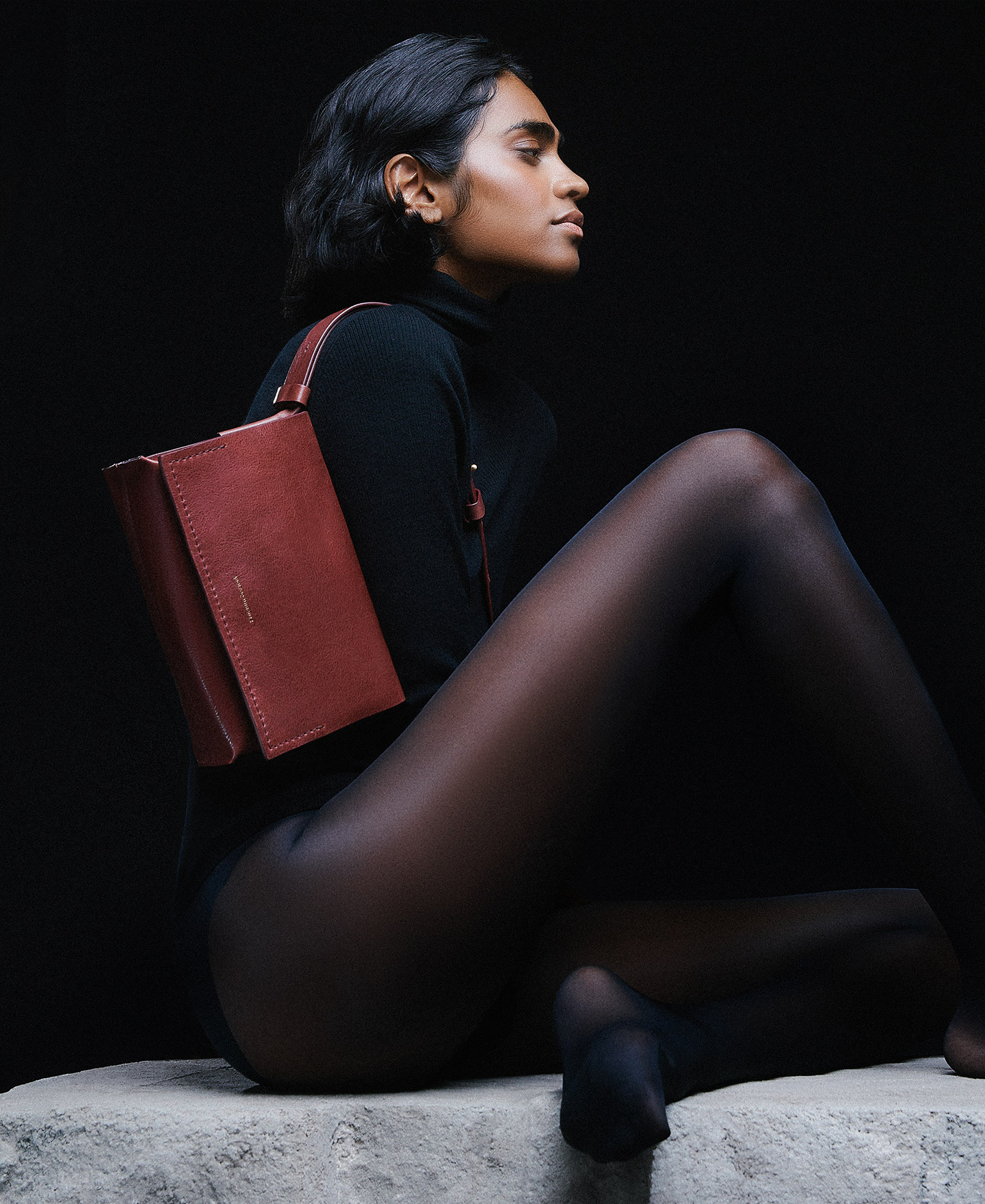 Vachetta leather flap shoulder bag image number 5