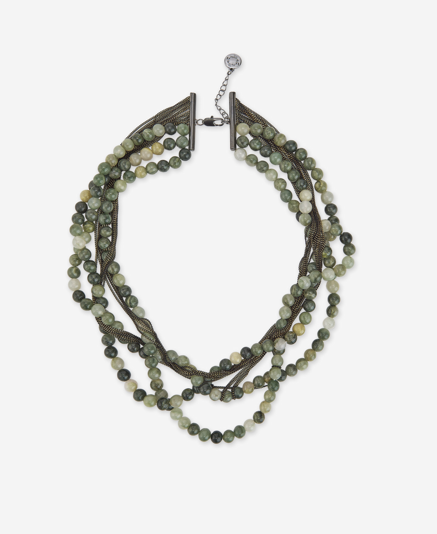 Collar cadenas finas piedra natural image number 0