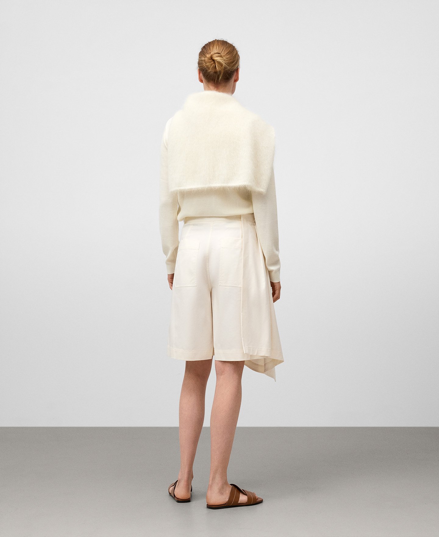 Draped skirt trousers woman image number 2