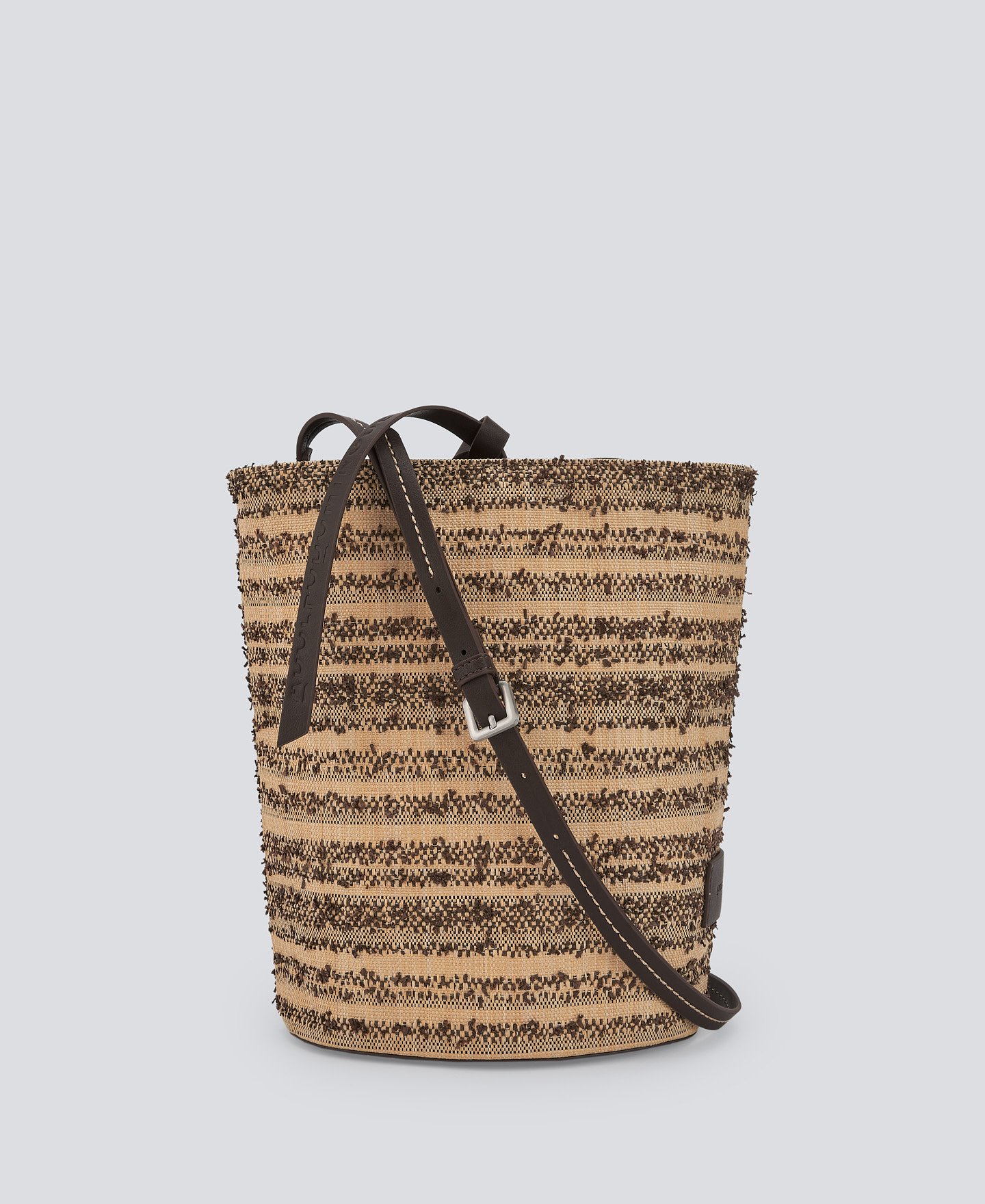 Textured braided medium bag woman image number 0