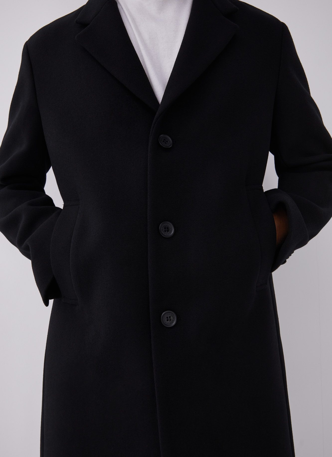 Three quarter length wool coat image number 2