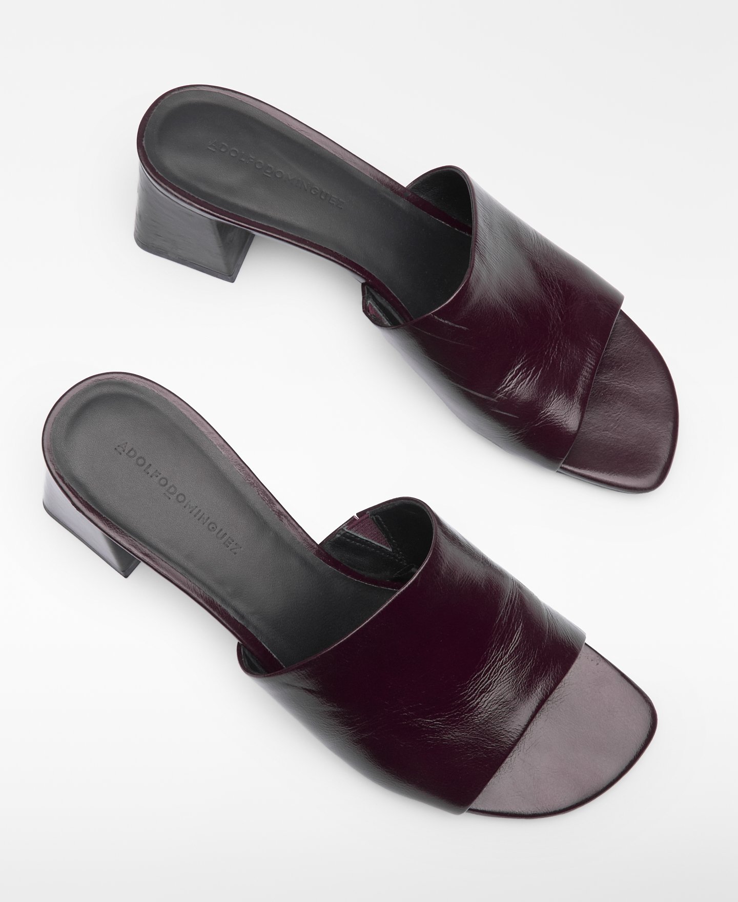 Square-heel leather sandal image number 1