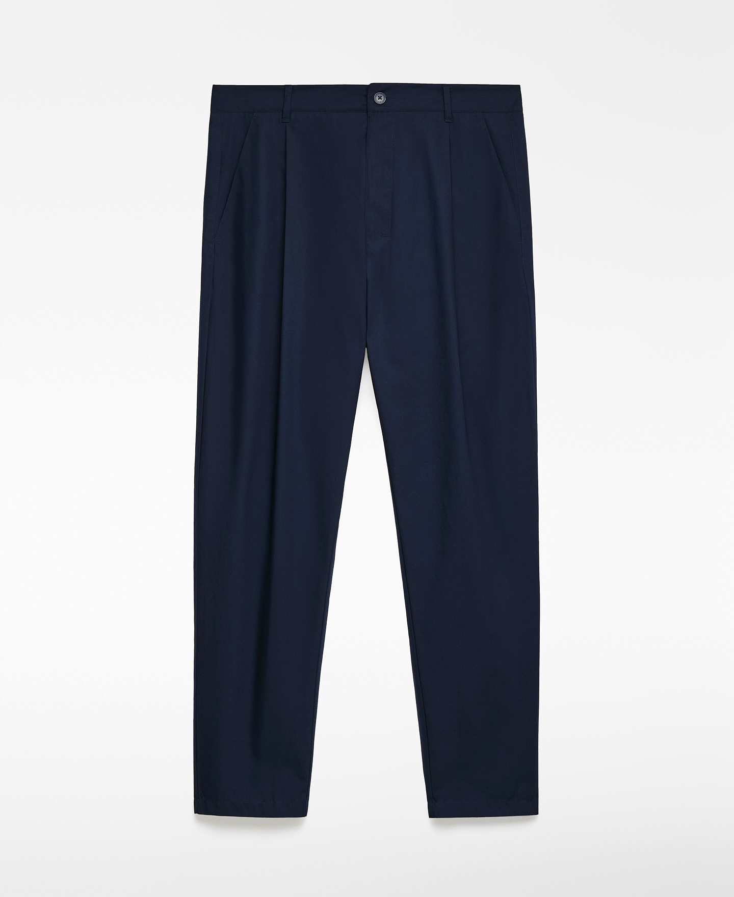 Cotton poplin chino trousers man image number 4