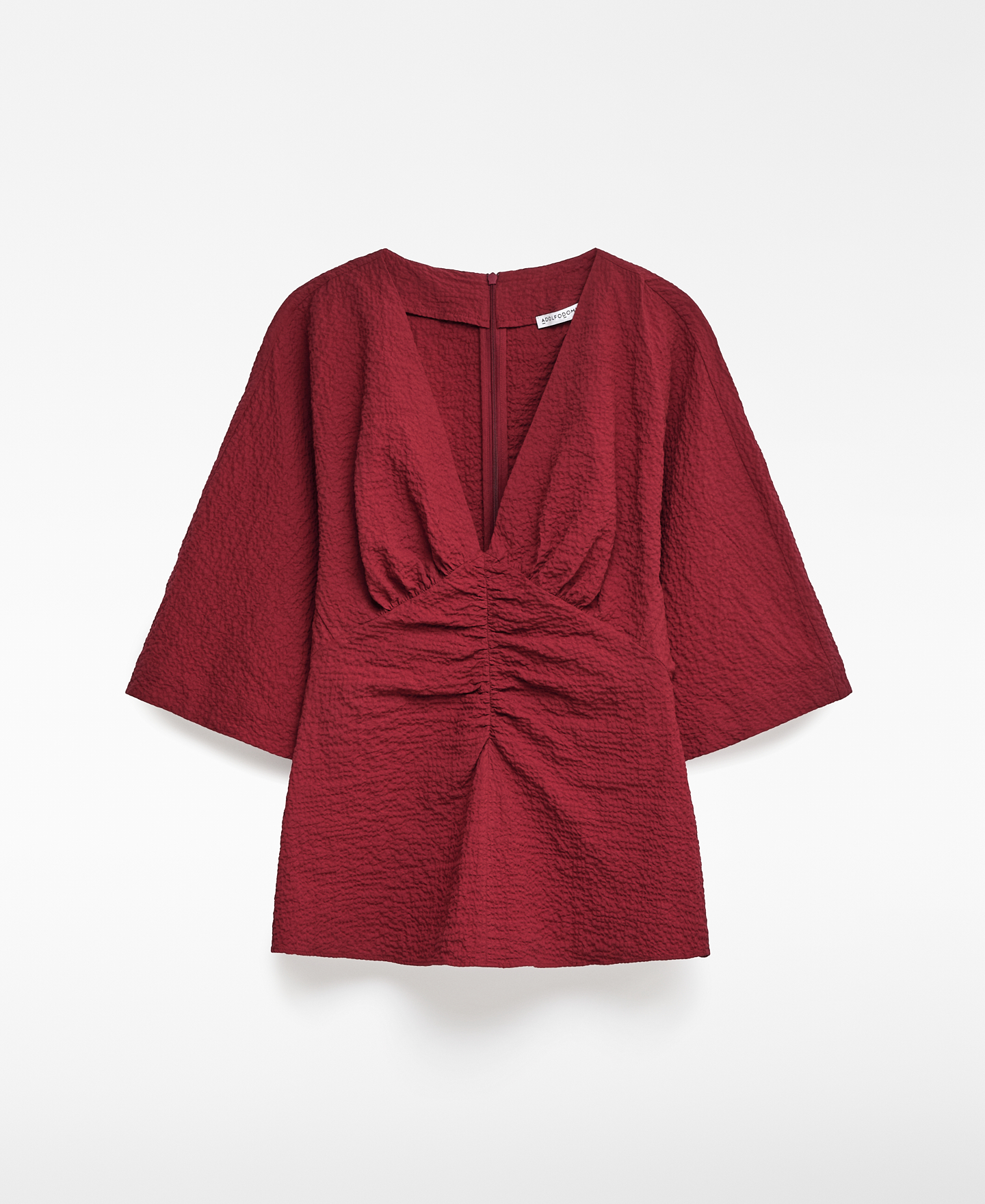 Blusa peplum seersucker algod&oacute;n mujer image number 4