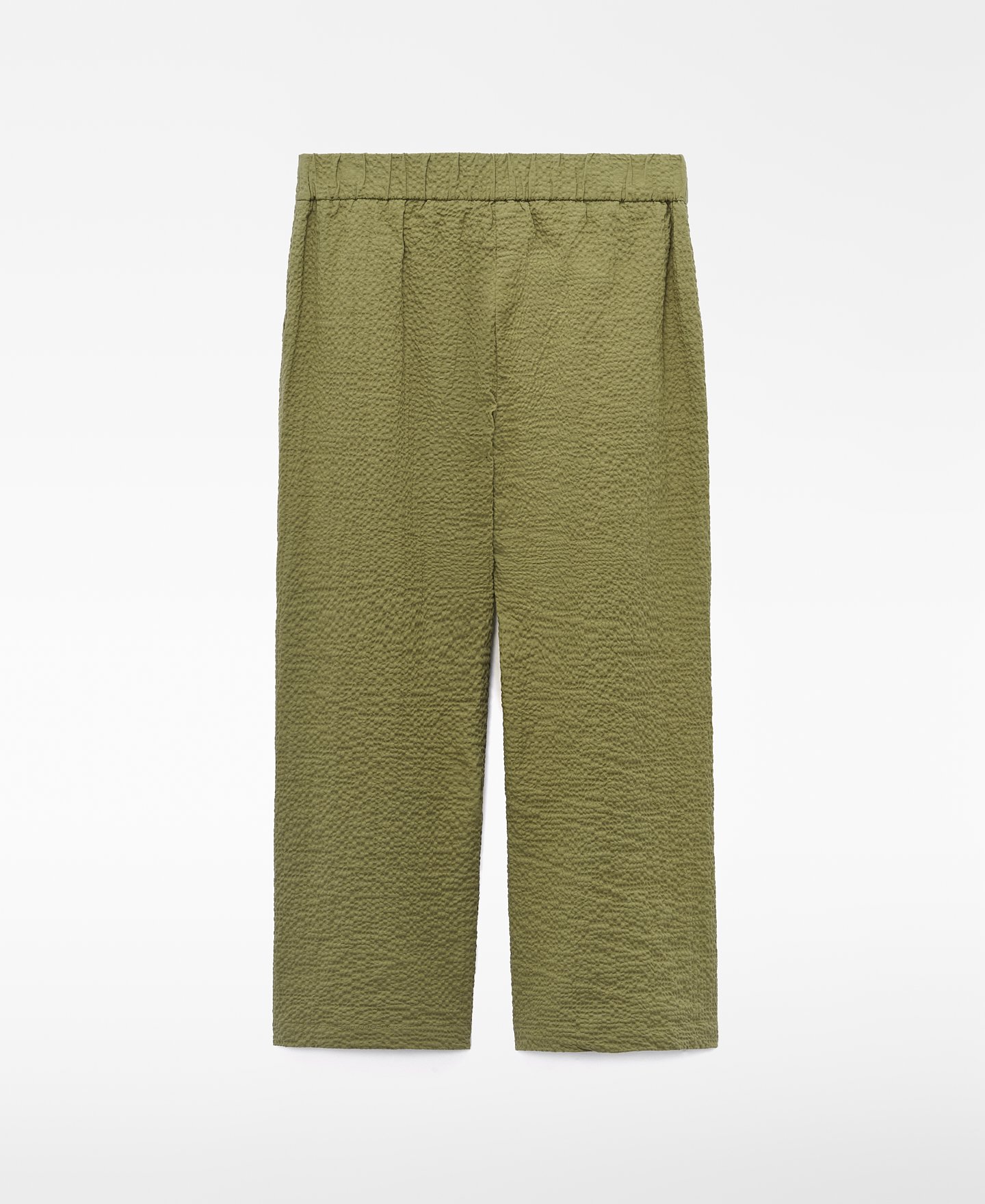 Pantal&oacute;n recto seersucker algod&oacute;n image number 1
