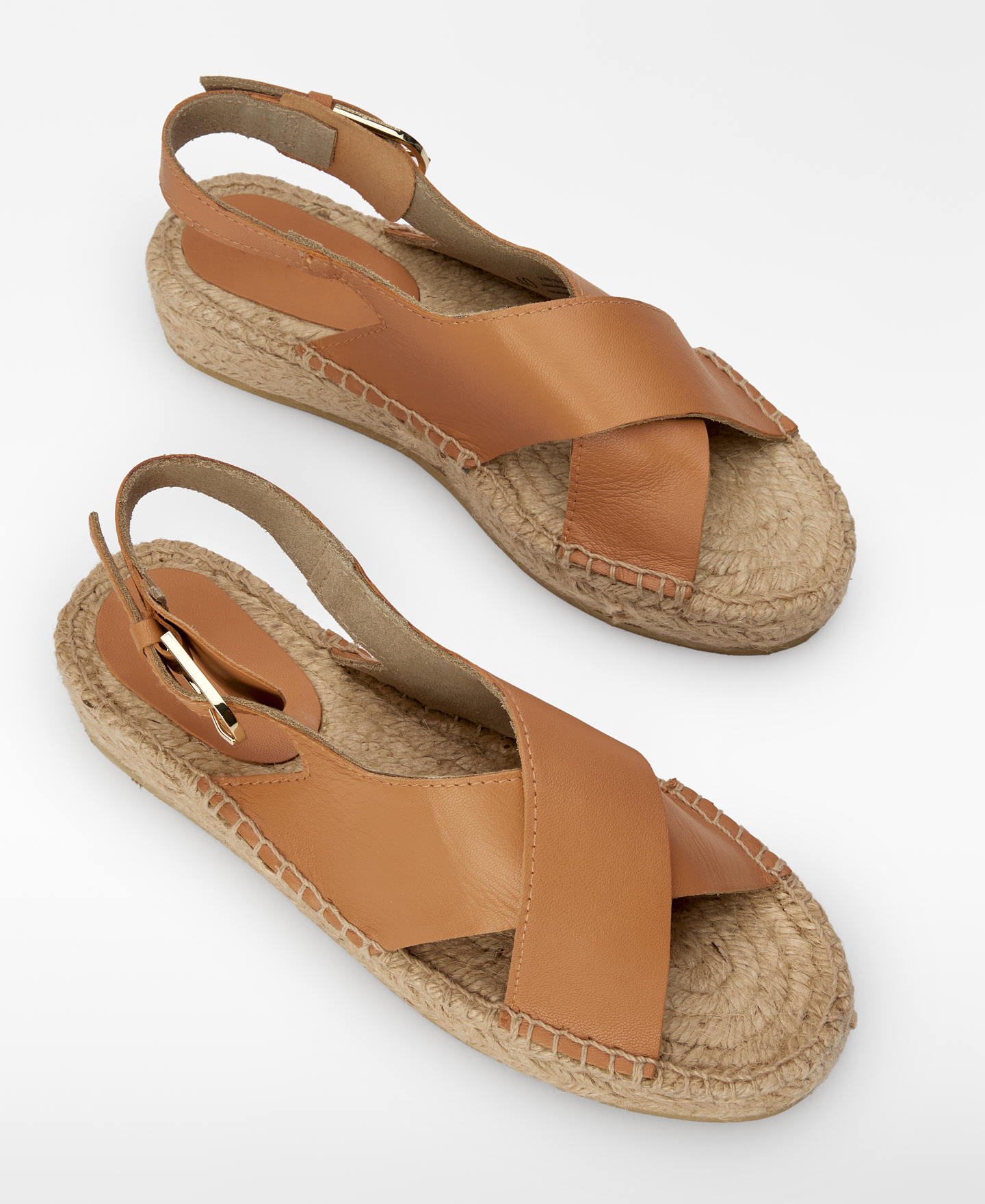 Sandalen aus Jute mit gekreuzten Riemen image number 1